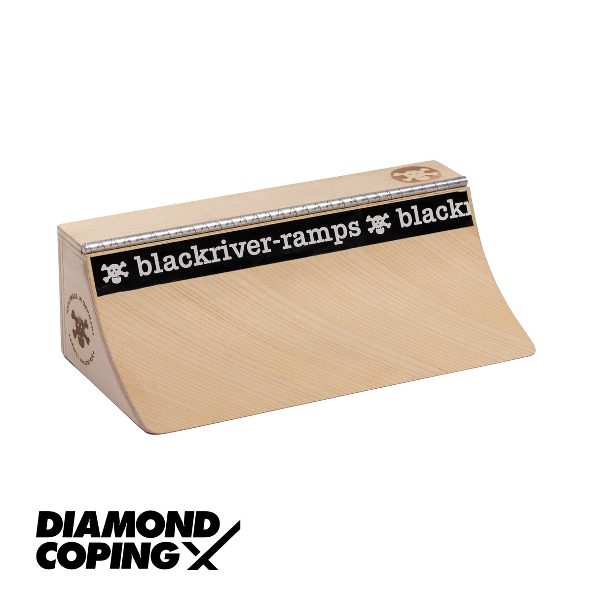 Blackriver Ramps Pocket Quarter XL (Diamond Coping) Fingerboard Obstacles Blackriver Slushcult