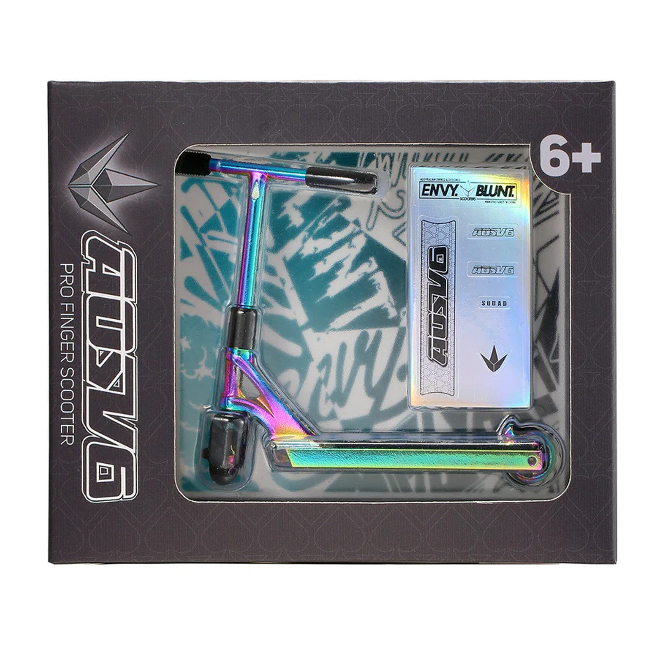 ENVY AOSV6 Pro Finger Scooter (Oil Slick/Neo Chrome) Finger Scooters Envy Scooters Slushcult