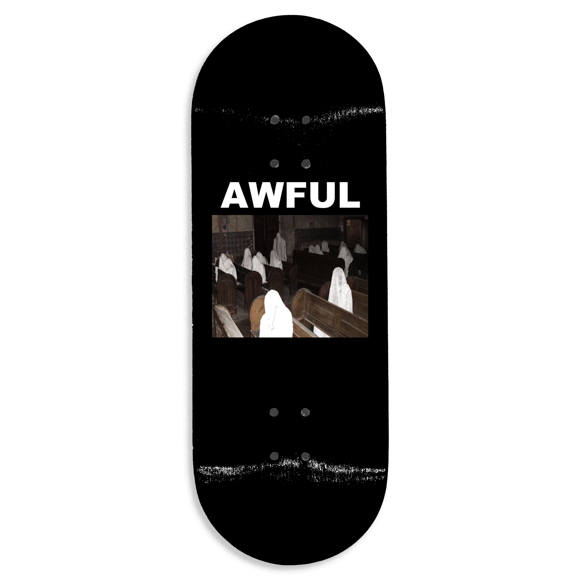 Awful "Prowlers" Fingerboard Deck (Black) Fingerboard Decks Awful Fingerboards Slushcult