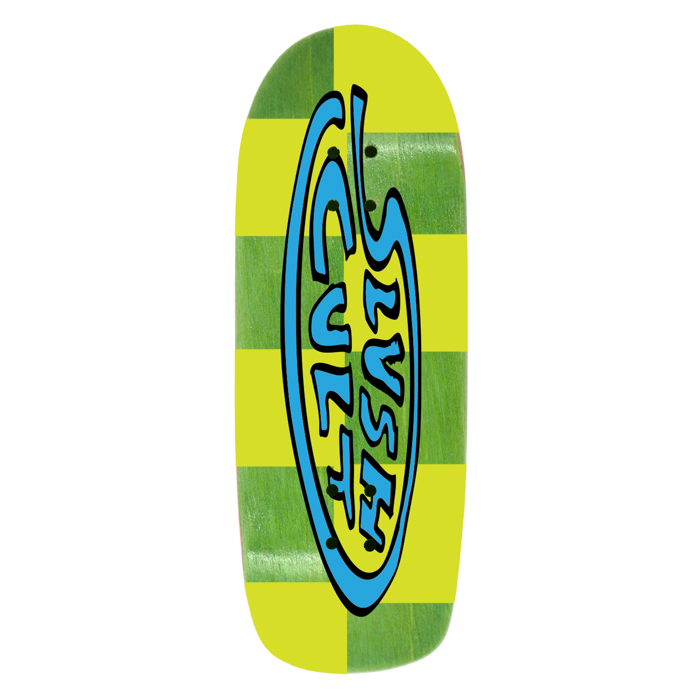 Slushcult "Green Chex" Shop Fingerboard Deck (Clear - Random)