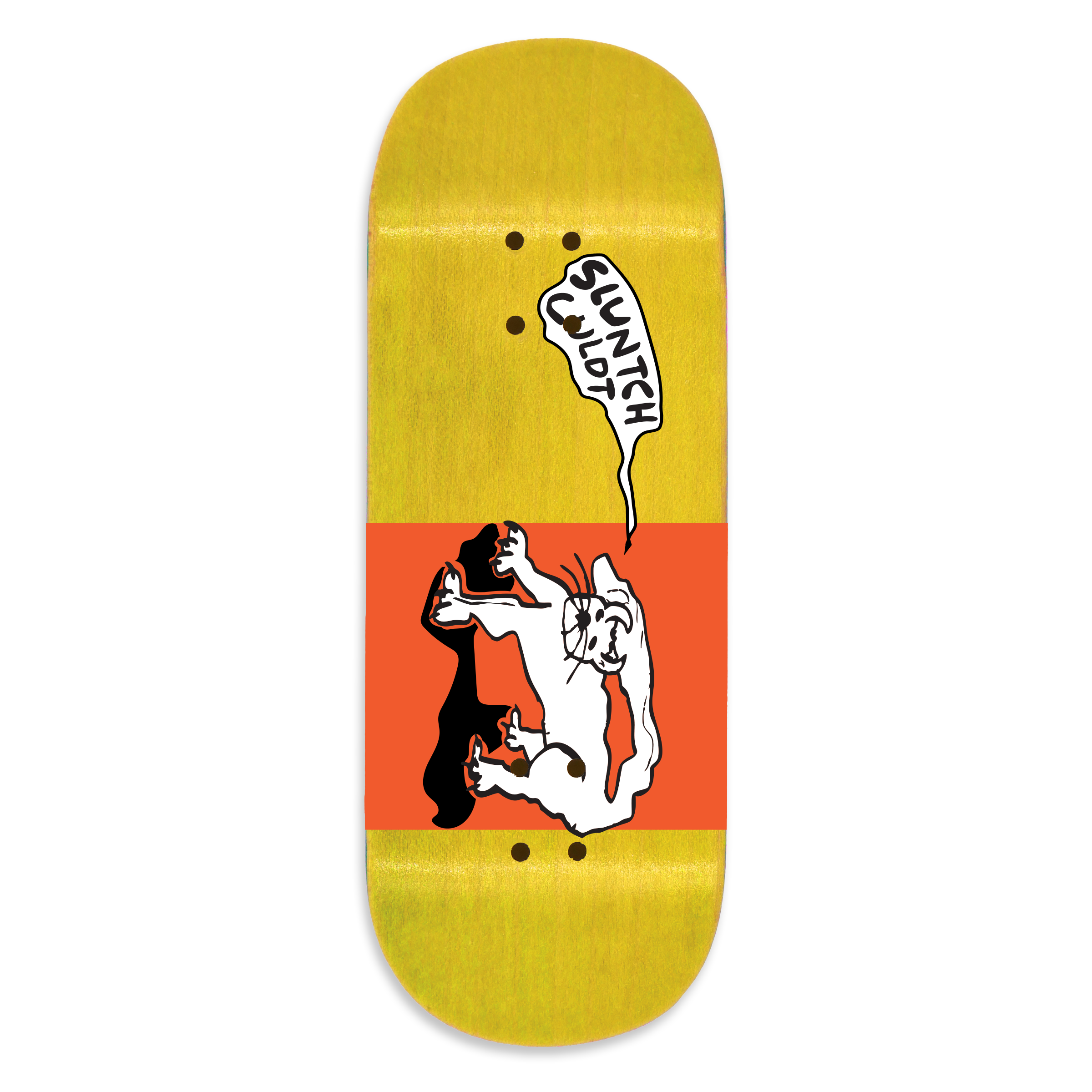 Slushcult "Cat" Shop Fingerboard Deck (Clear) Slushcult x DK Decks Slushcult Slushcult