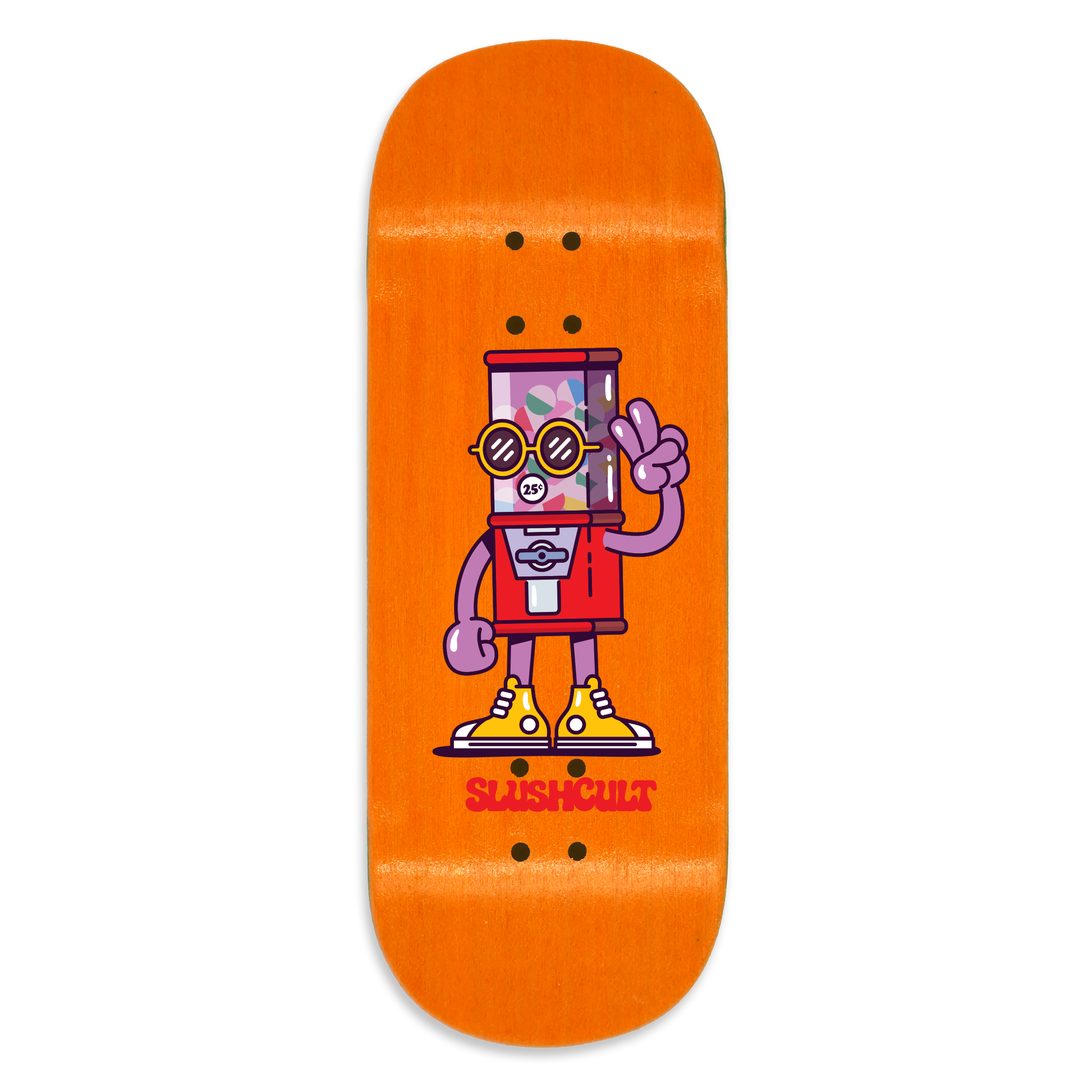 Slushcult "Coin Machine" Fingerboard Deck (Clear) Slushcult x DK Decks Slushcult Slushcult