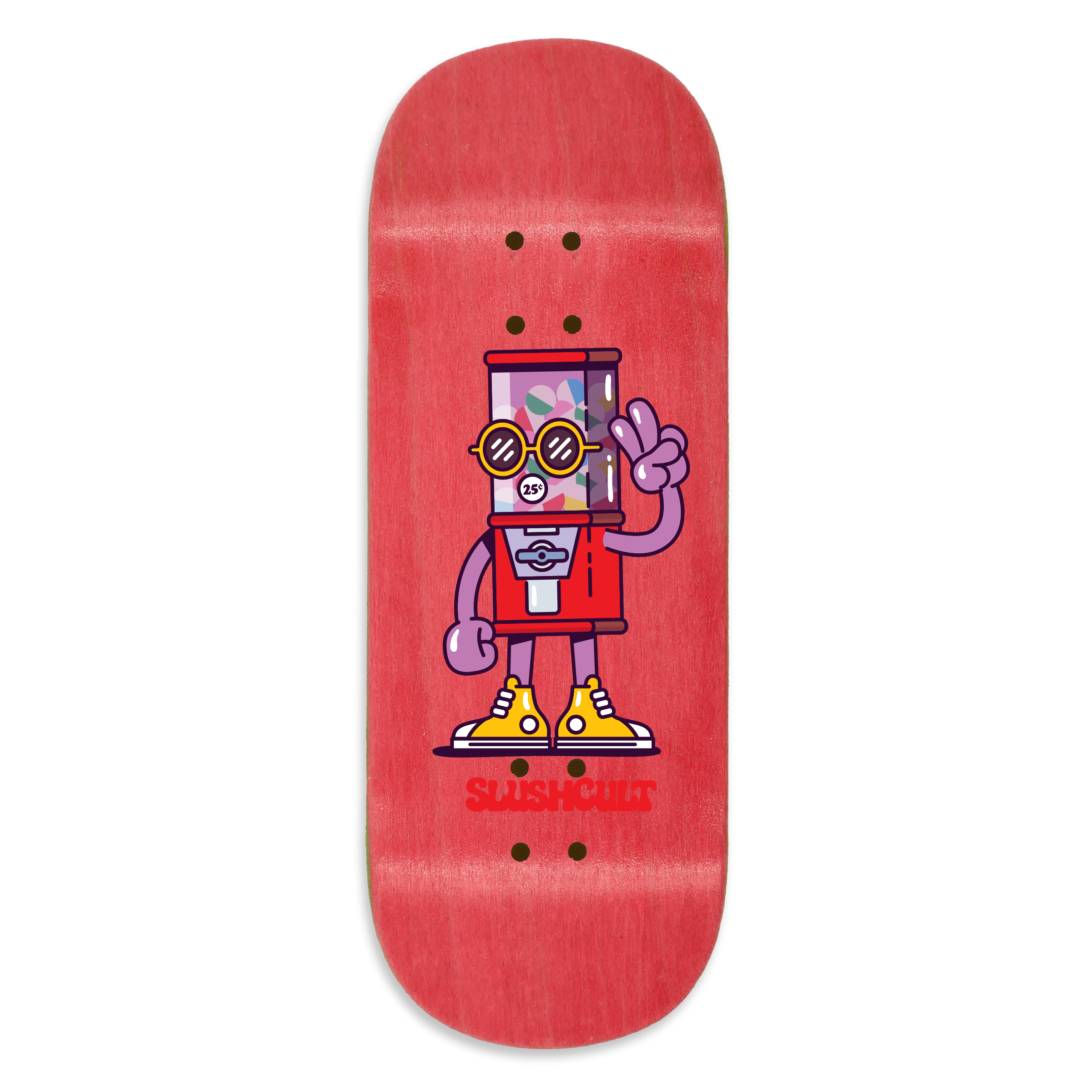 Slushcult "Coin Machine" Fingerboard Deck (Clear) Slushcult x DK Decks Slushcult Slushcult