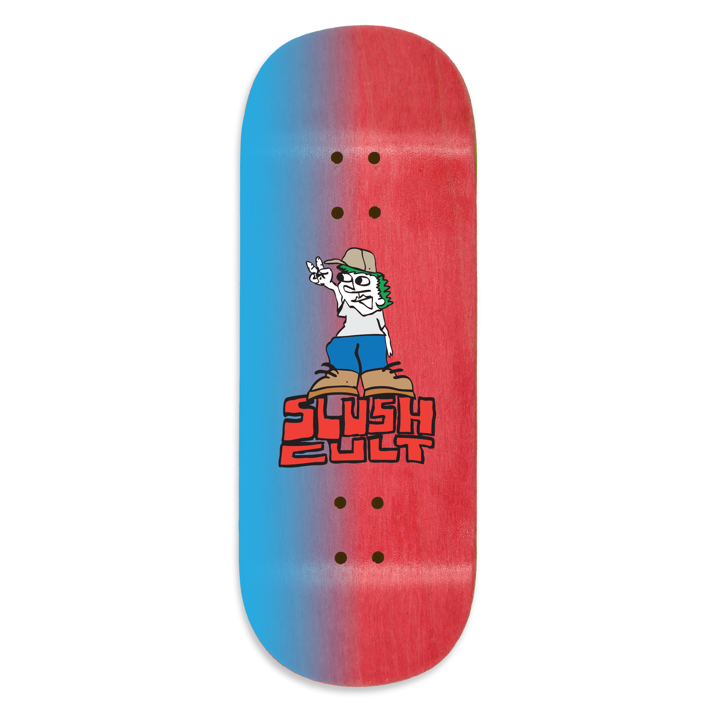 Slushcult "Dueces" Shop Fingerboard Deck (Clear) Slushcult x DK Decks Slushcult Slushcult
