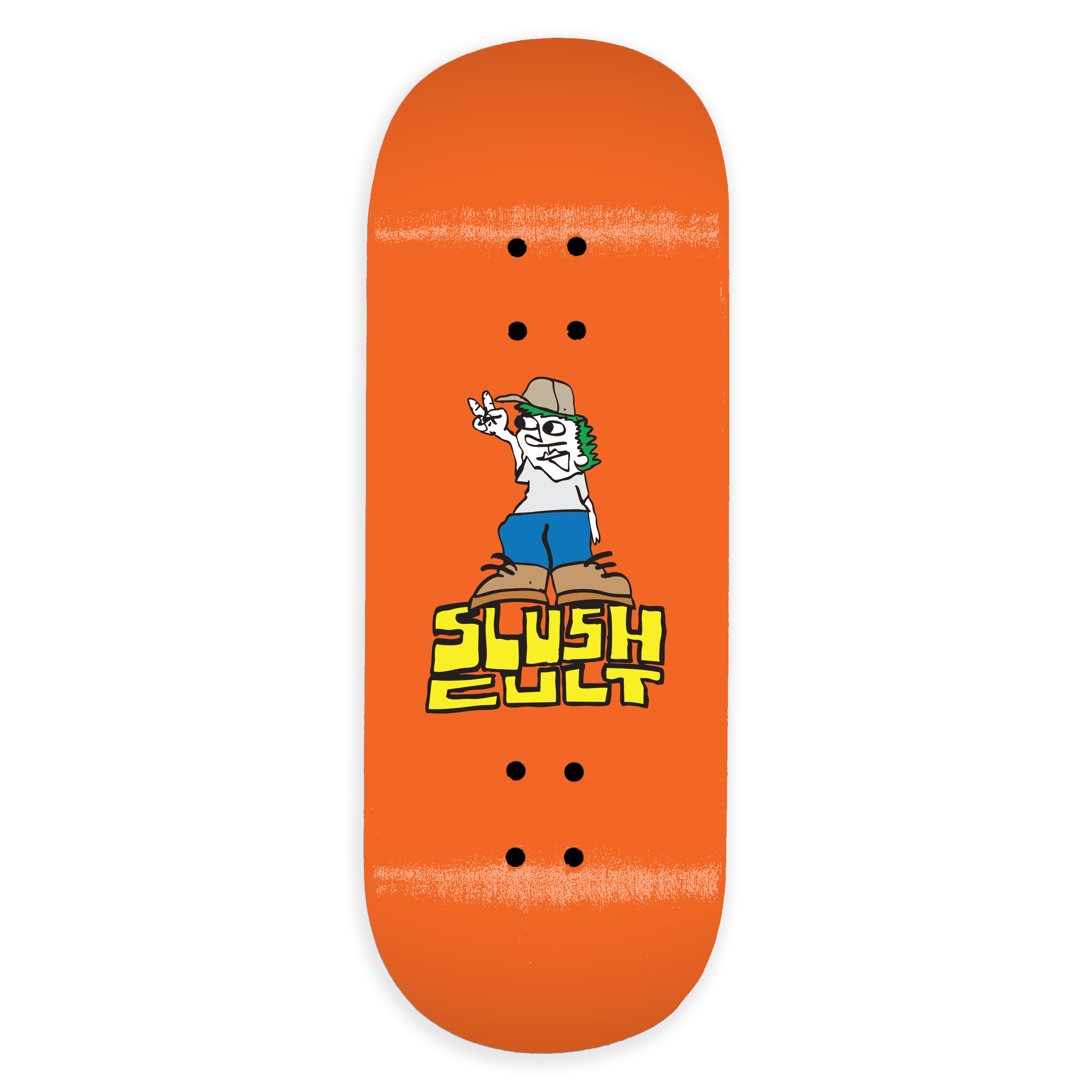 Slushcult "Deuces" Shop Fingerboard Deck (Orange)