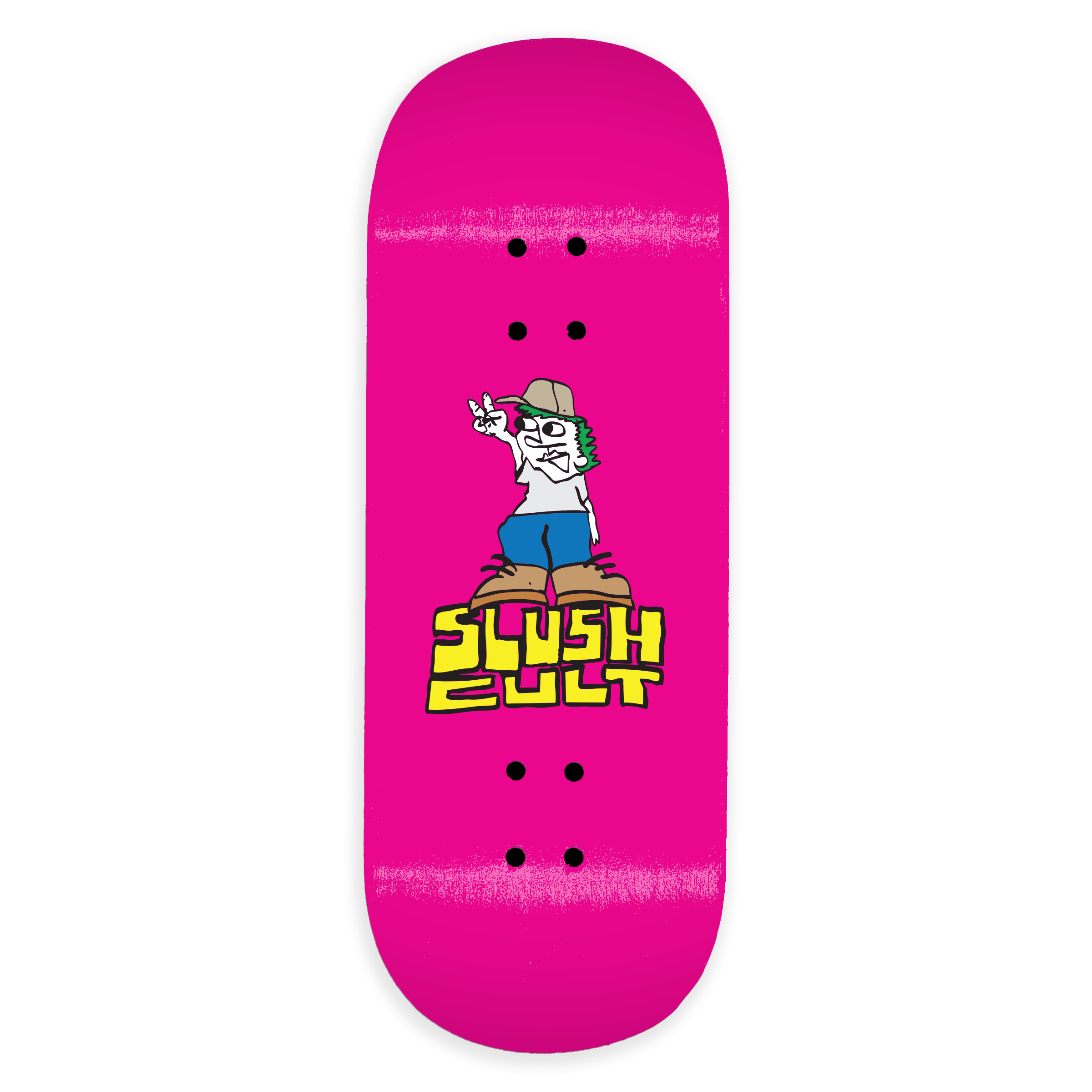 Slushcult "Dueces" Shop Fingerboard Deck (Pink) Slushcult x DK Decks Slushcult Slushcult