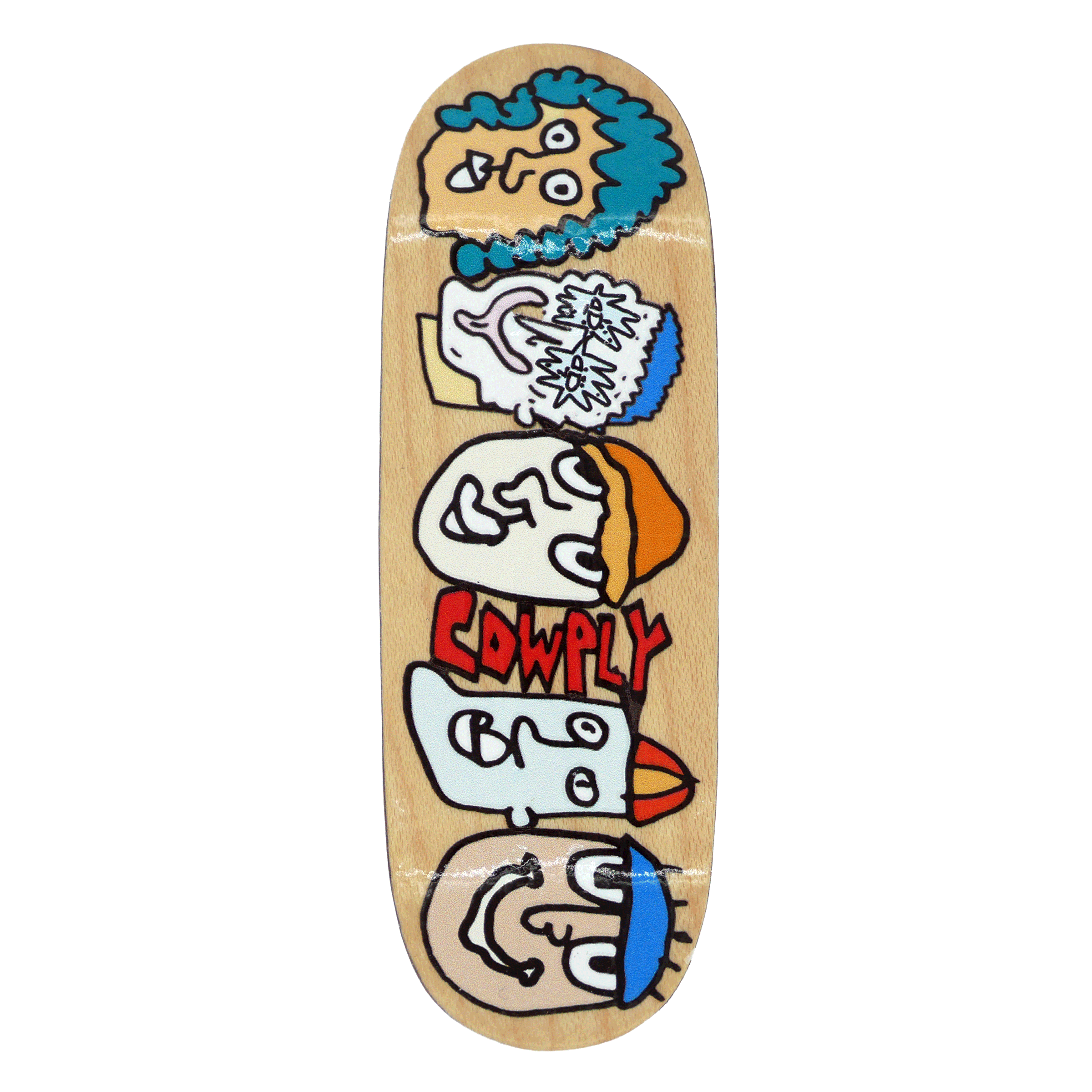 Cowply "Faces" Fingerboard Deck