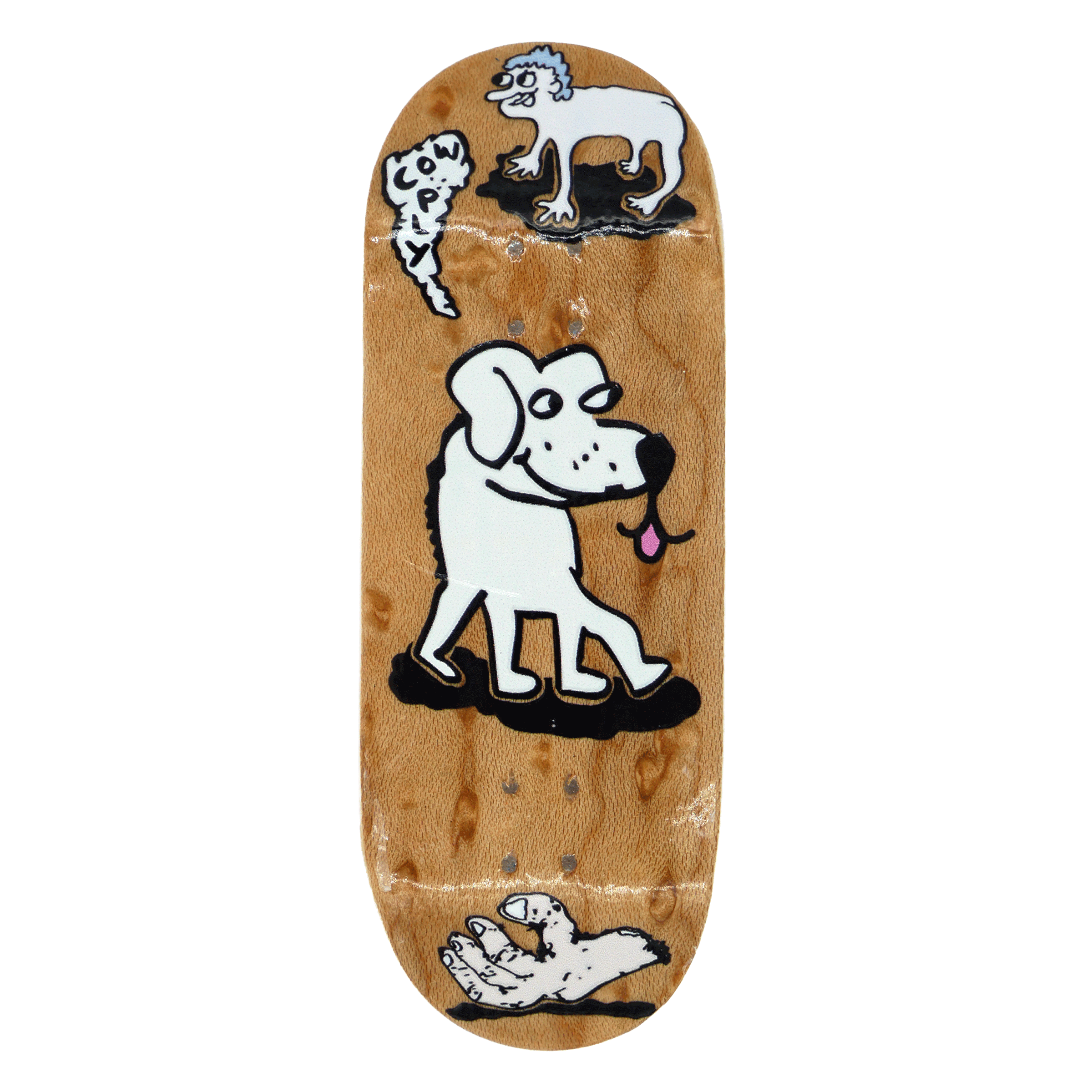 Cowply "Dog Daze" Fingerboard Deck