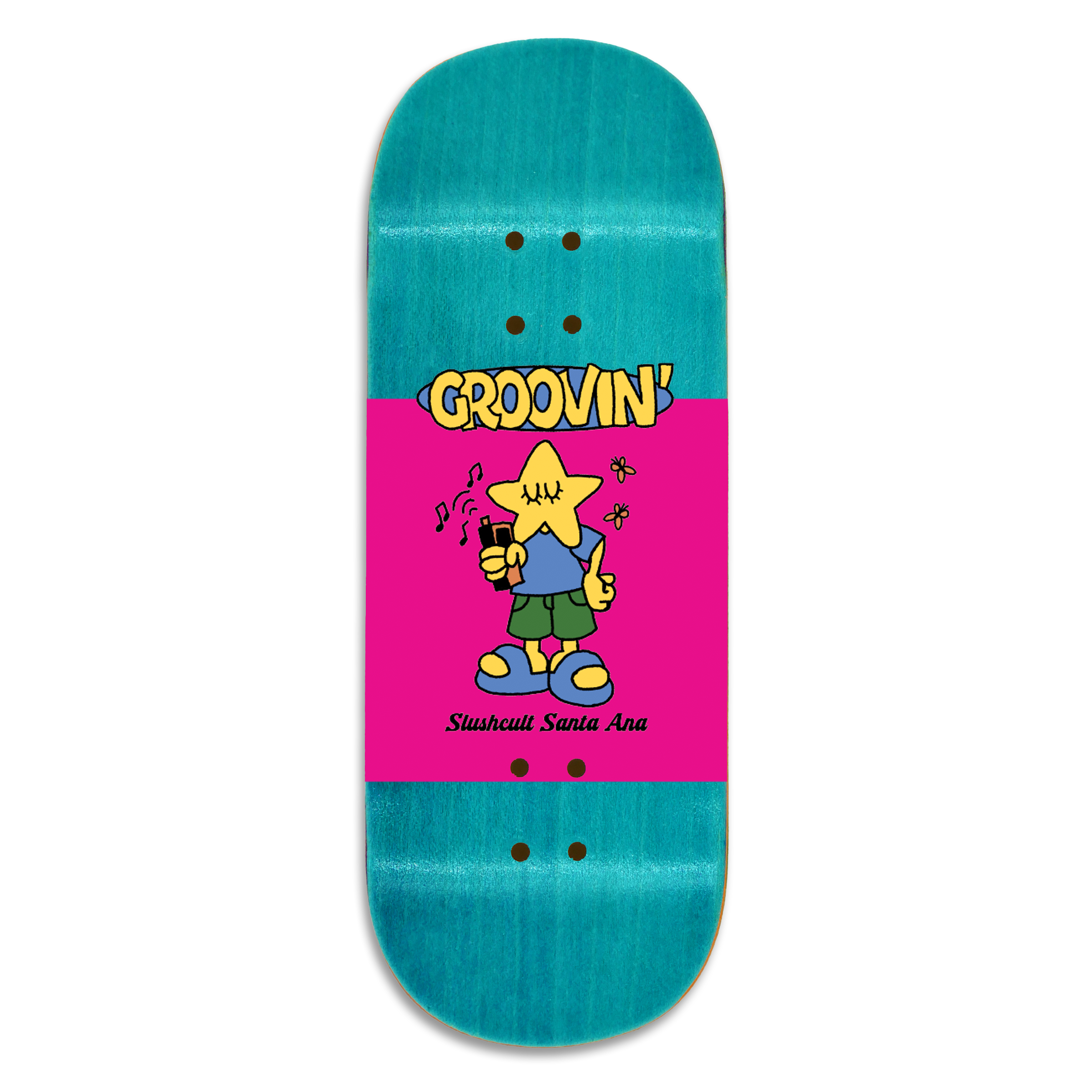 Slushcult "Groovin" Shop Fingerboard Deck (Clear-Random)