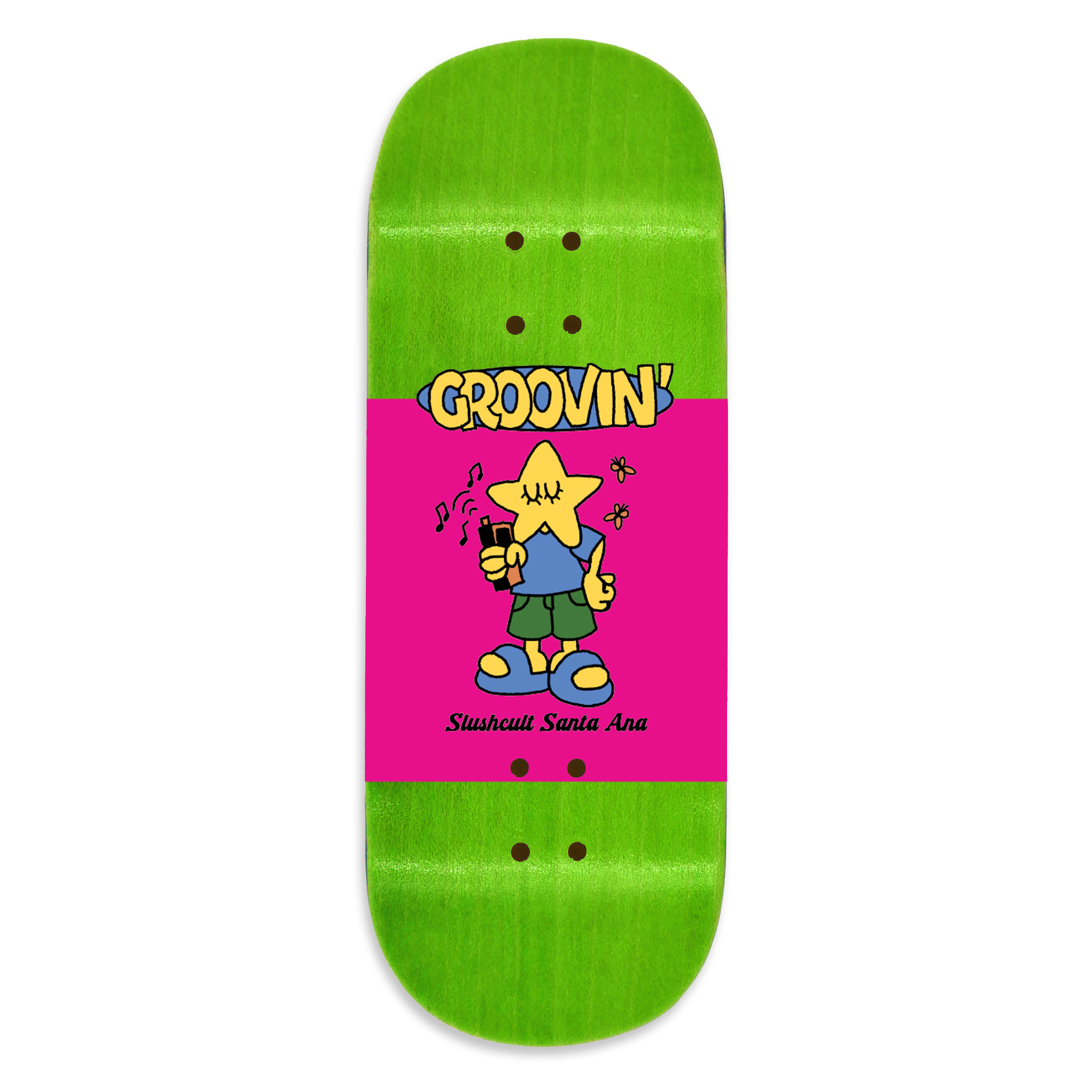 Slushcult "Groovin" Shop Fingerboard Deck (Clear-Random)