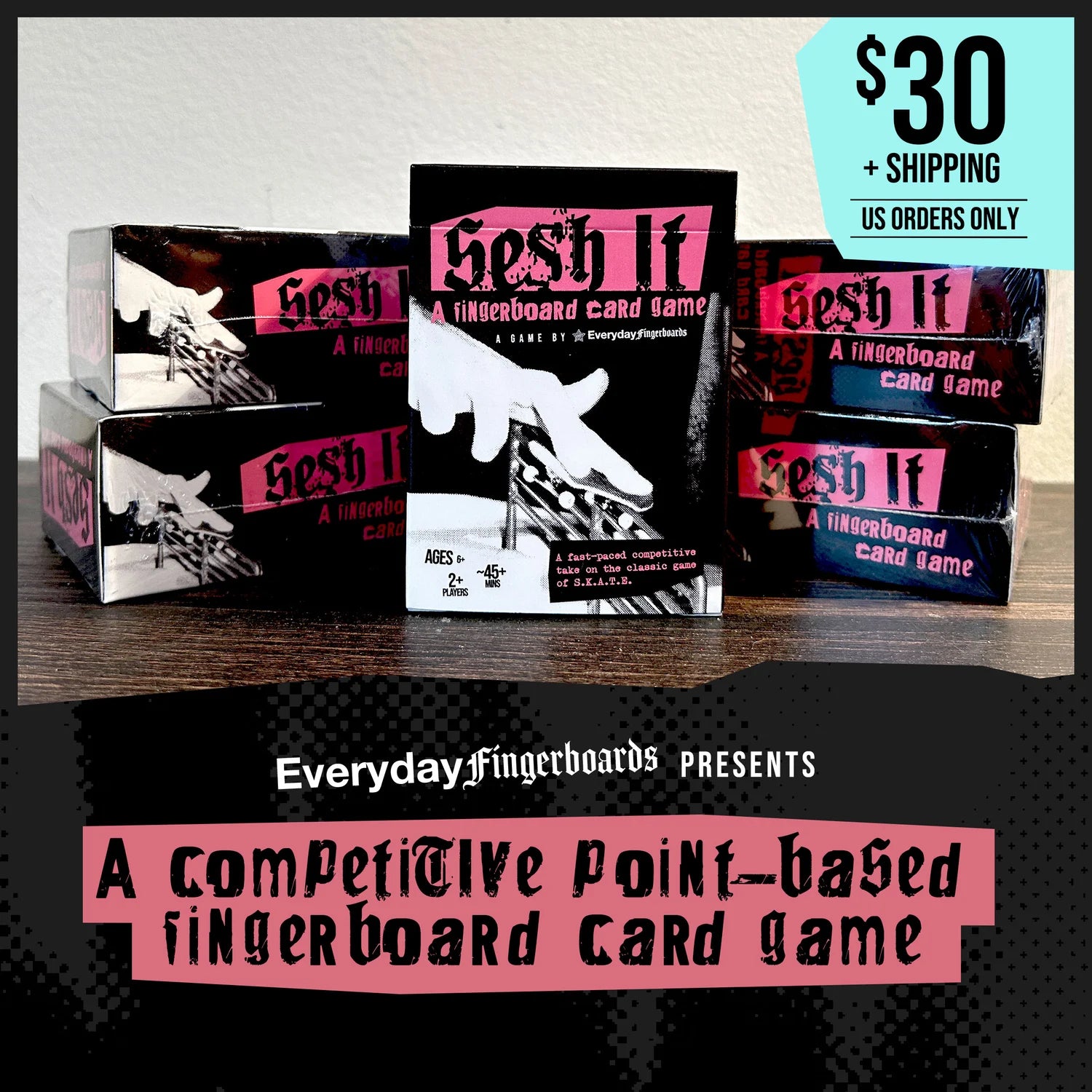 Sesh It: A Fingerboard Card Game Fingerboard Accessories Everyday Fingerboards Slushcult
