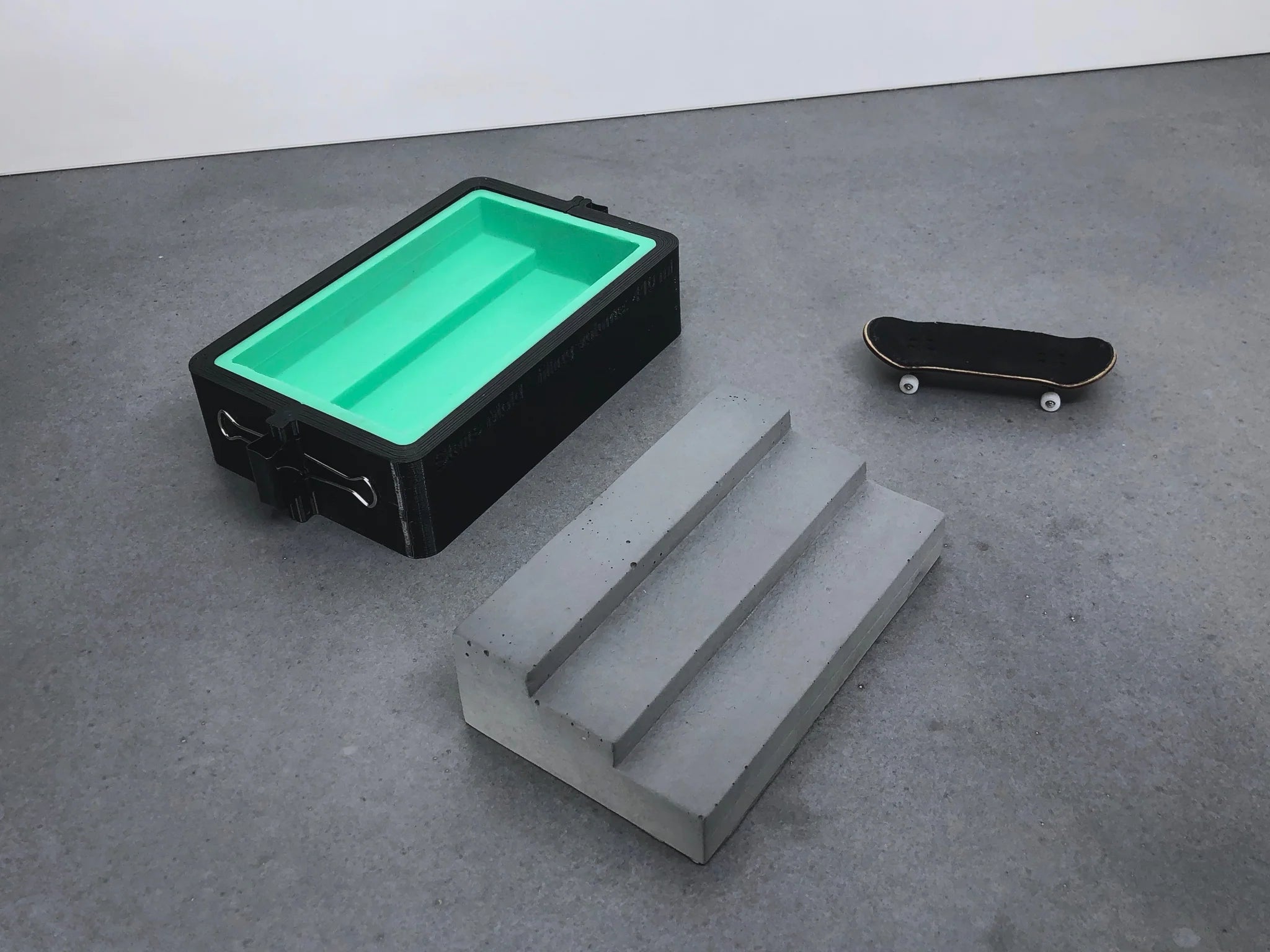 Create Your Skate - Concrete Stairset Mold Fingerboard Mold Create Your Skate Slushcult