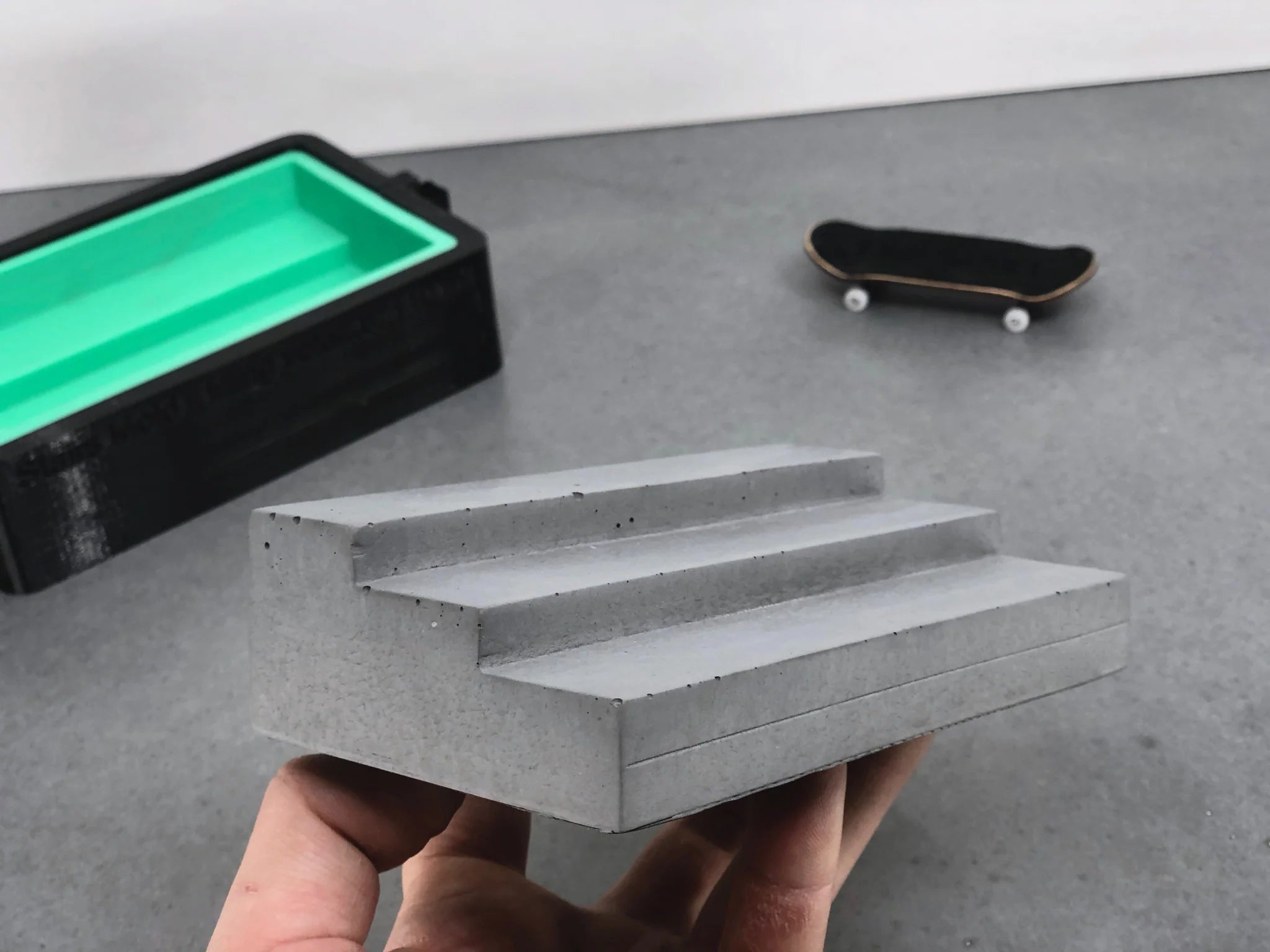 Create Your Skate - Concrete Stairset Mold Fingerboard Mold Create Your Skate Slushcult