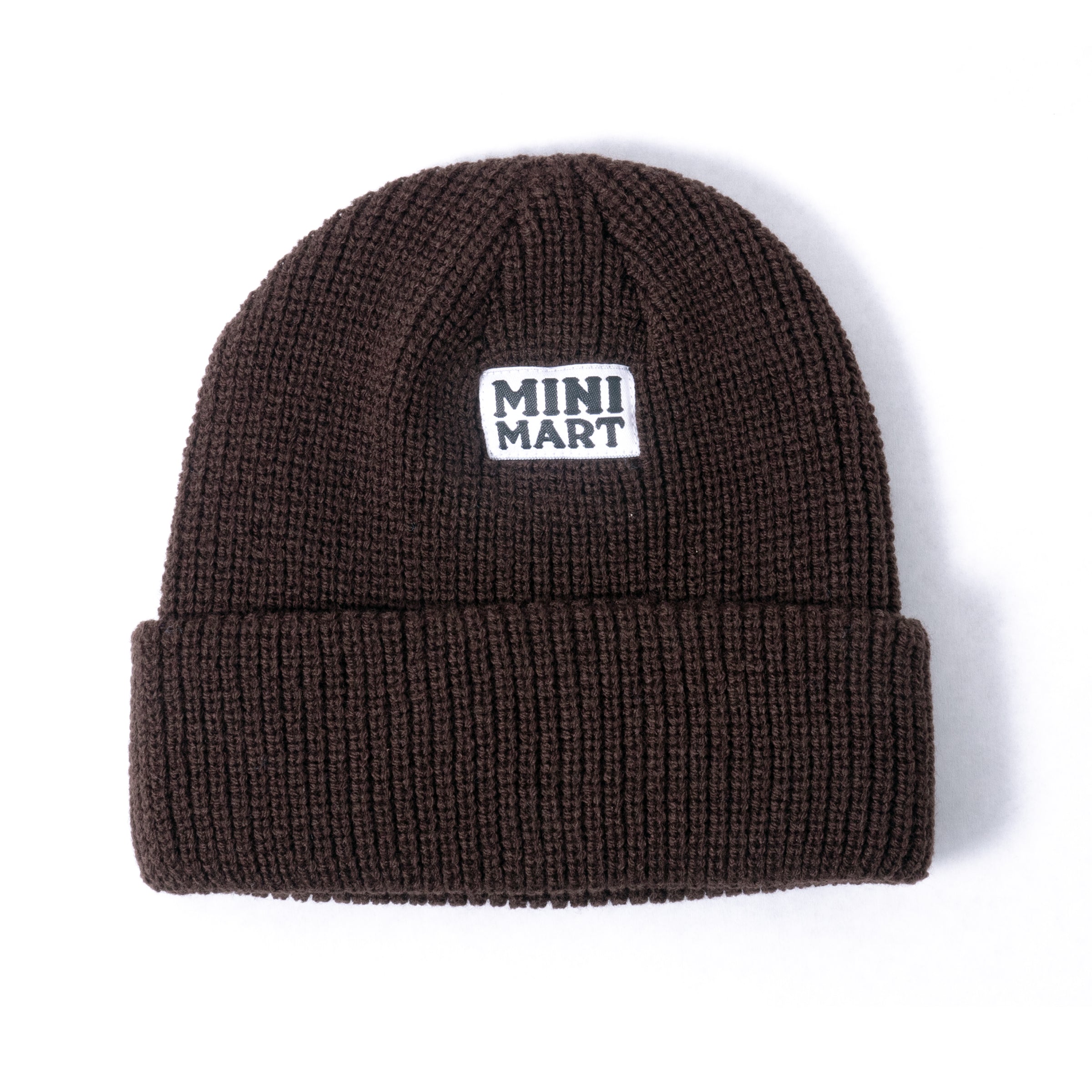 Mini Mart Fold Beanie Chocolate Brown Beanies Slushcult Slushcult