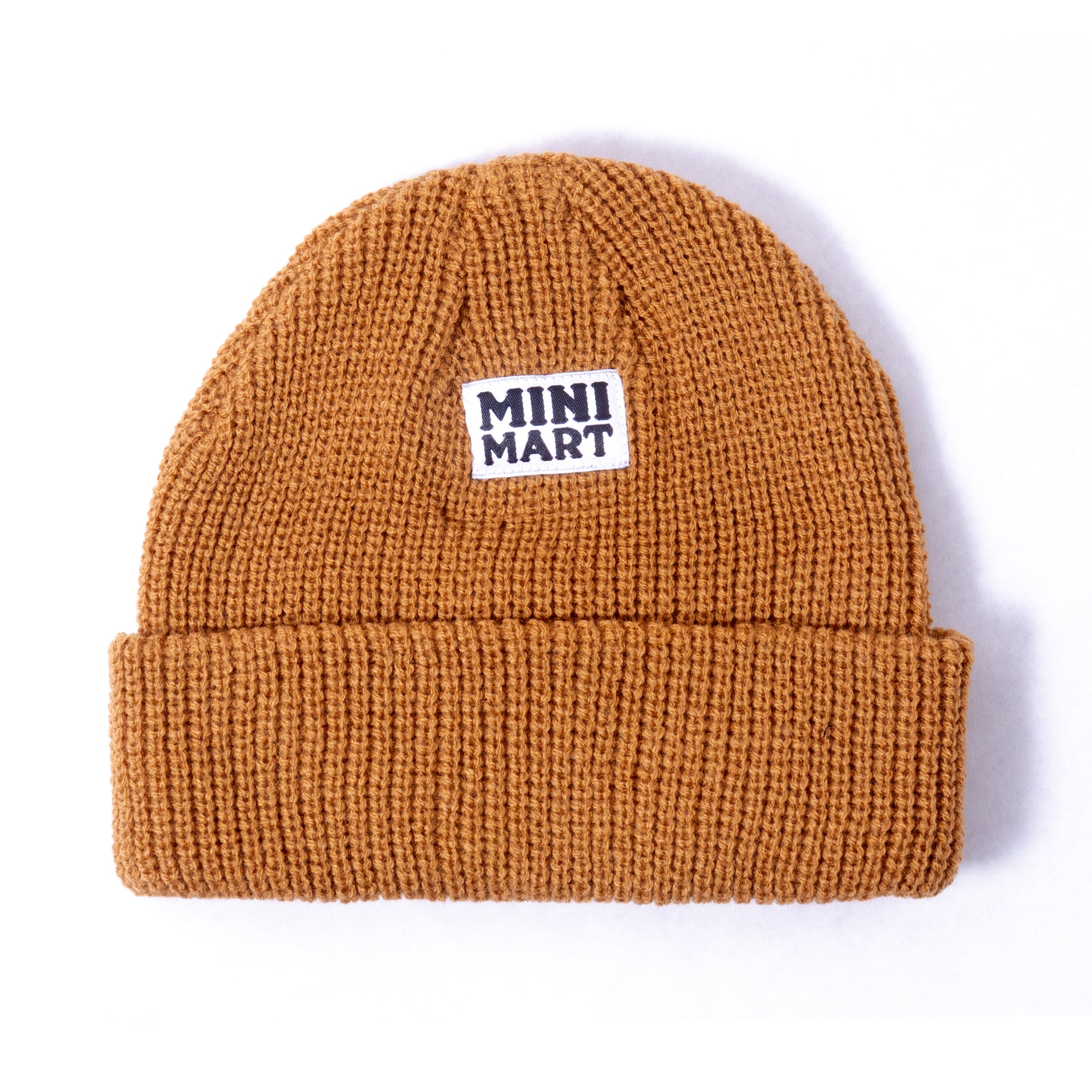 Mini Mart Fold Beanie Caramel Brown Headwear Slushcult    Slushcult