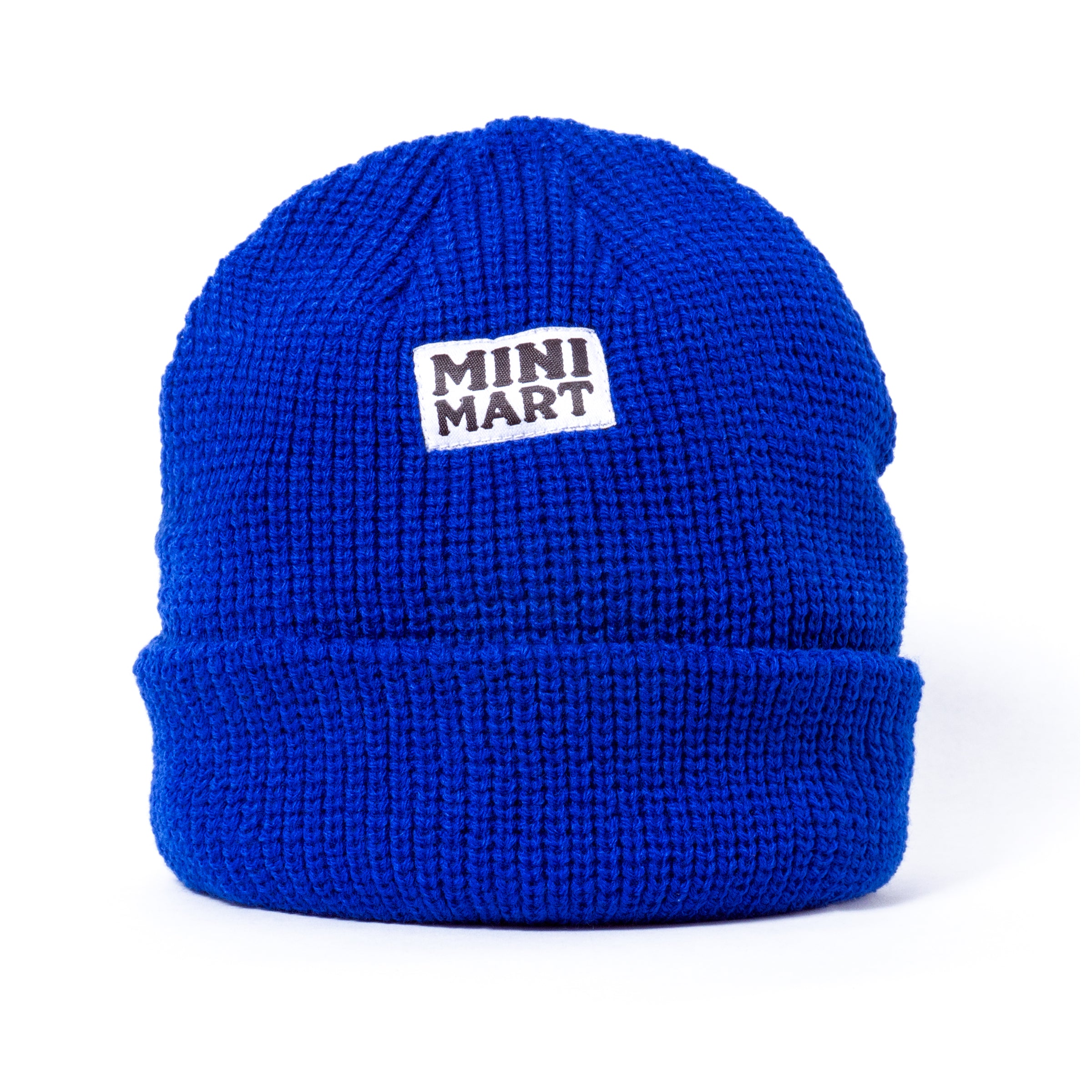 Mini Mart Fold Beanie Royal Blue Headwear Slushcult    Slushcult