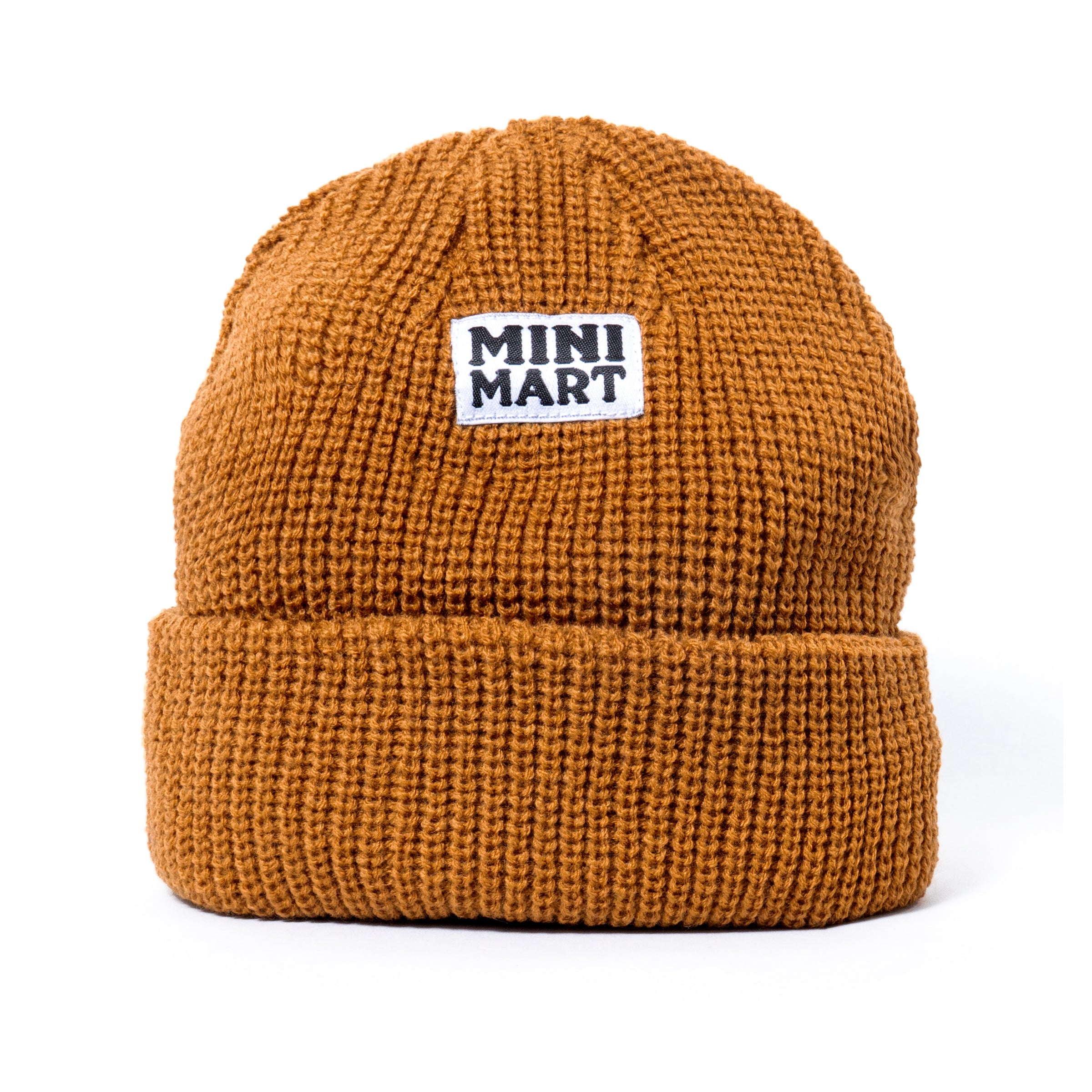 Mini Mart Fold Beanie Caramel Brown Headwear Slushcult    Slushcult