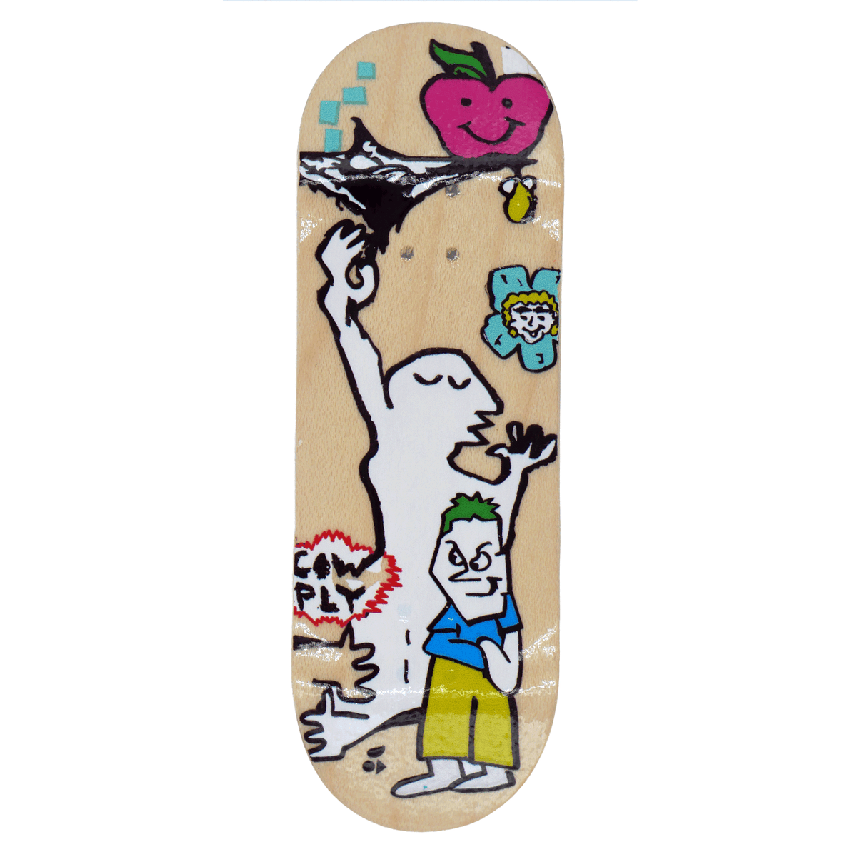 Cowply "Yearning For Learning" Fingerboard Deck Fingerboard Decks Cowply Slushcult