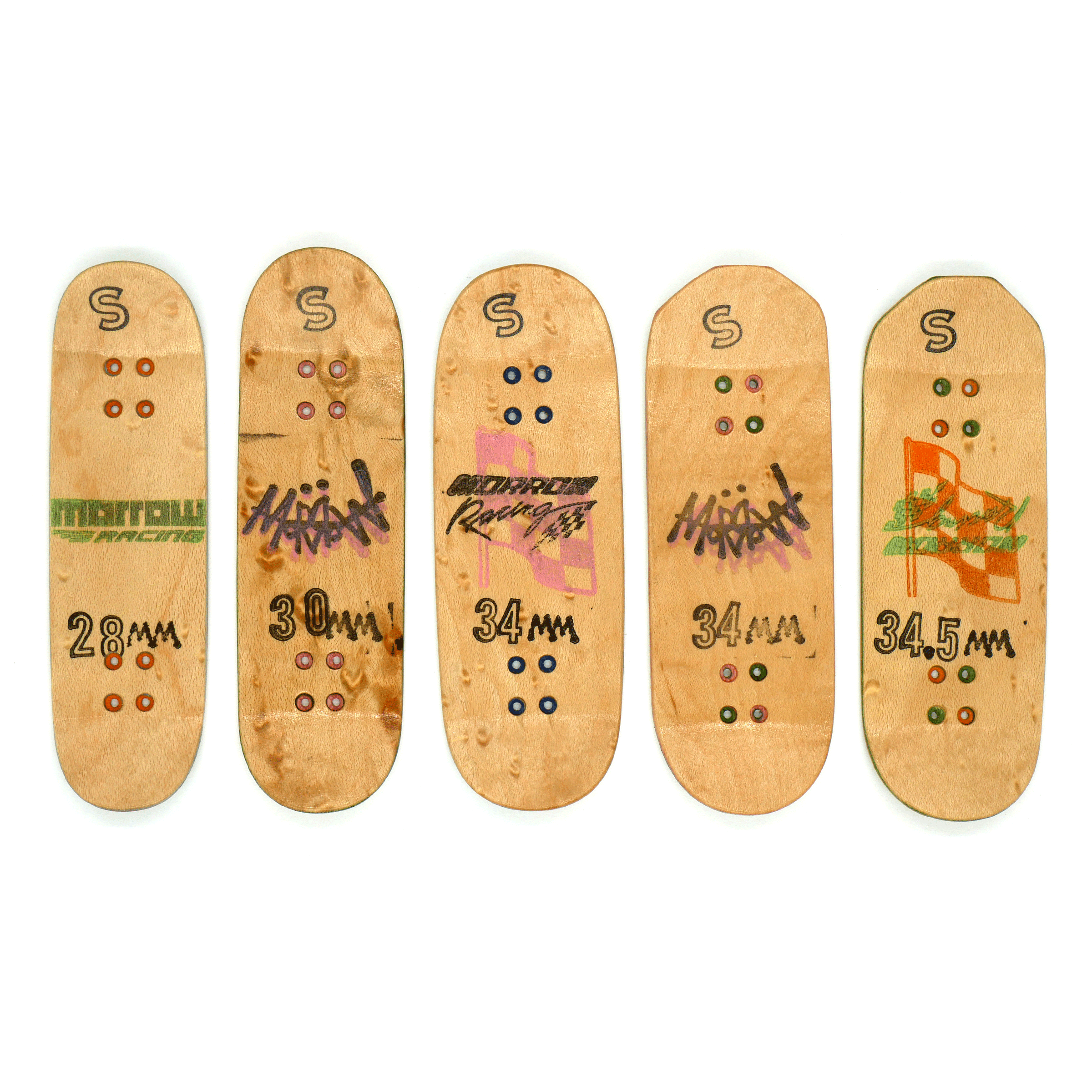 Morrow Racing "Tie Dye" Fingerboards Fingerboard Decks Morrow Racing Slushcult