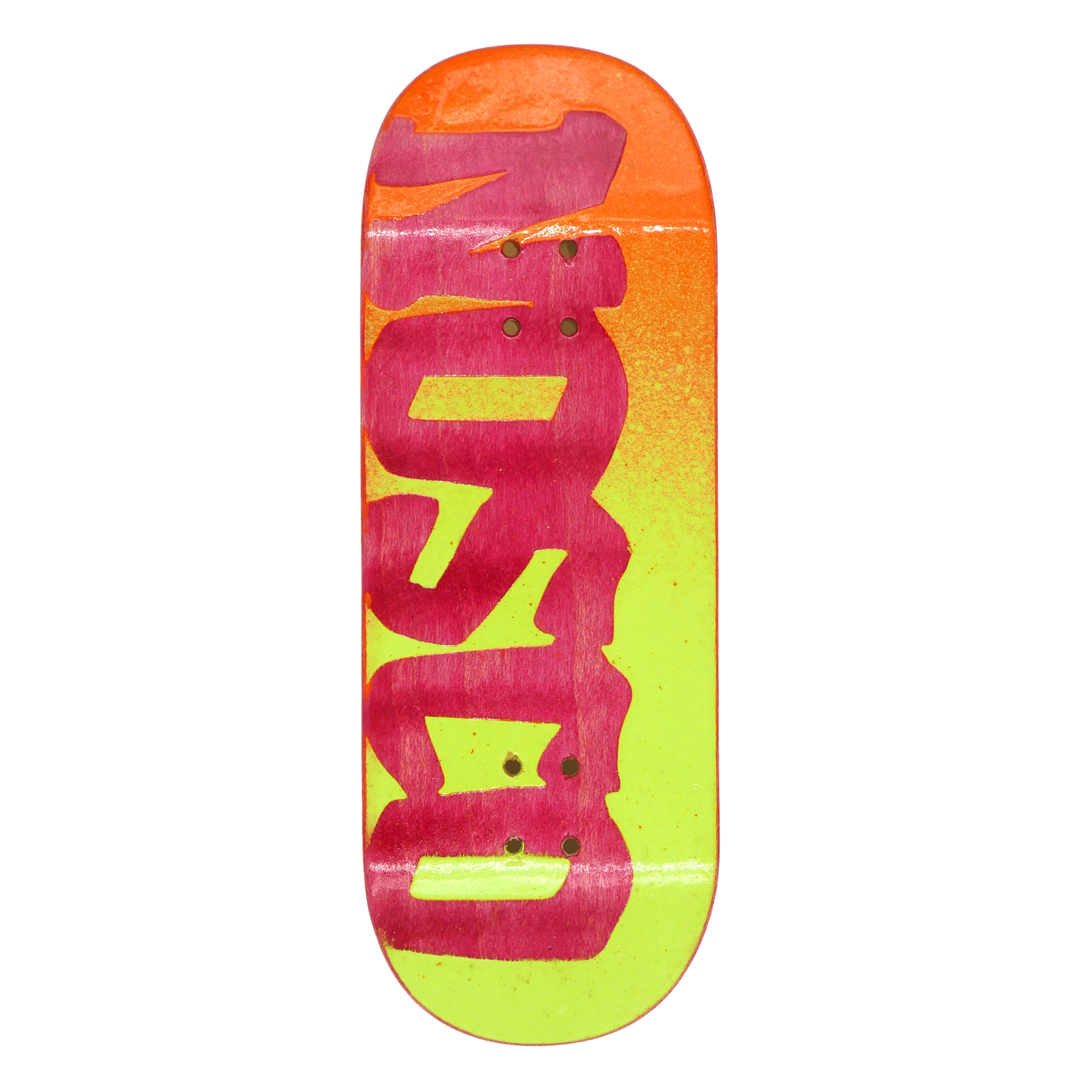 NOSCO x Slushcult "Gradient Embossed Paint Series" Pro Fingerboard Deck (Ornage/Green)