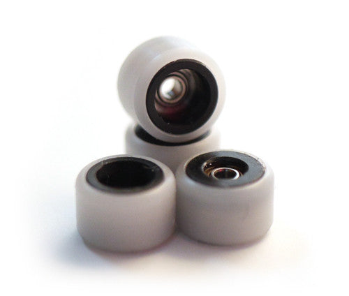 Flatface Dual Duro (Black/White) Fingerboard Wheels Flatface Slushcult