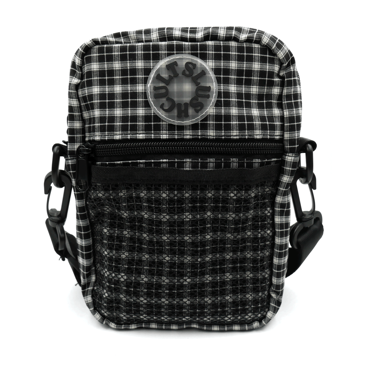 Anywhere Side Bag (Black Plaid) Bags Slushcult Slushcult