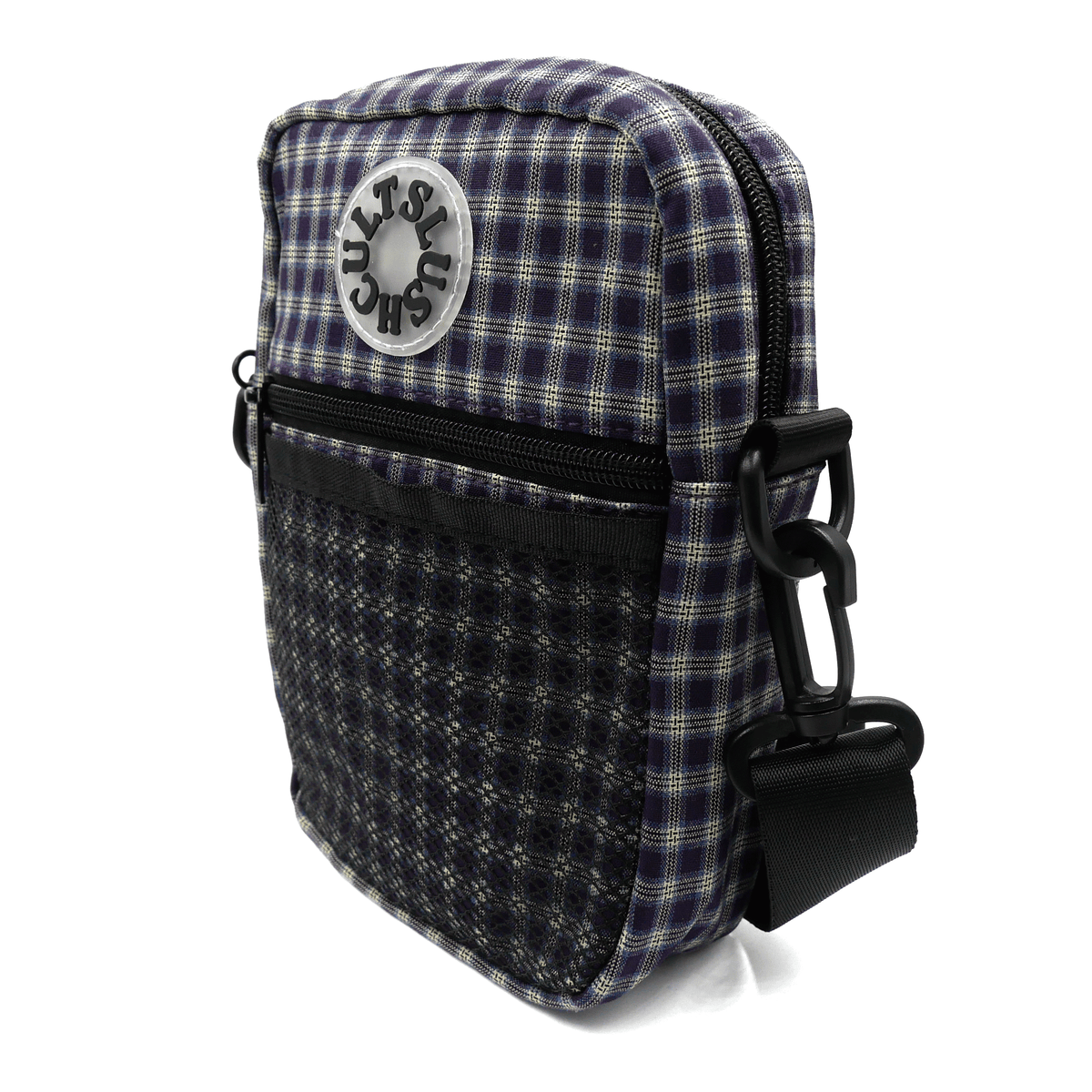 Anywhere Side Bag (Purple Plaid) Bags Slushcult Slushcult