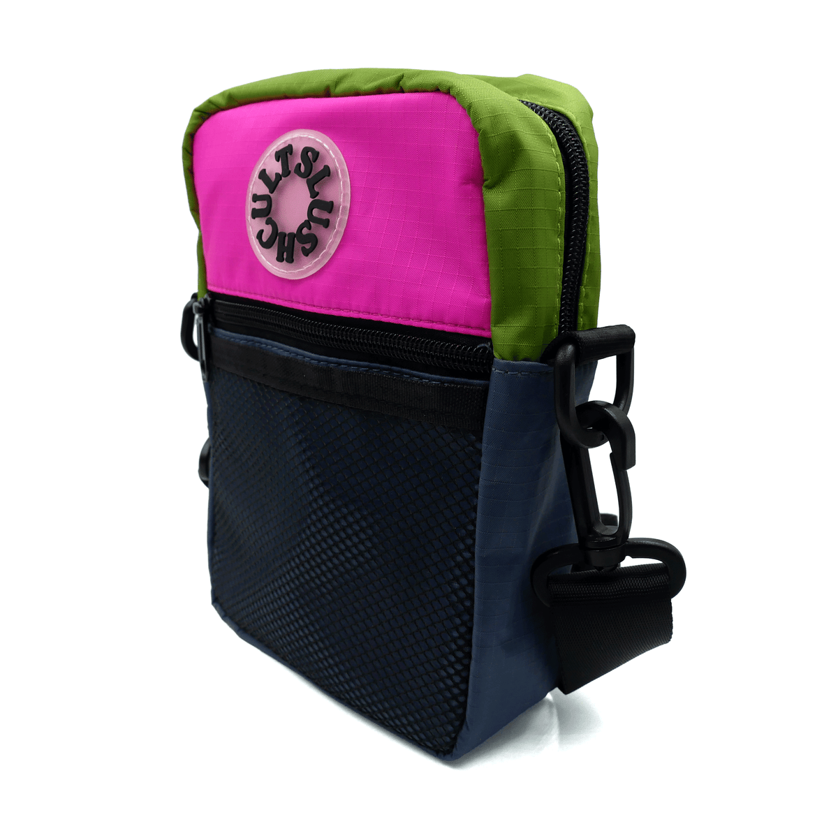 Anywhere Side Bag Ripstop Nylon (Pink/Grey) Bags Slushcult Slushcult