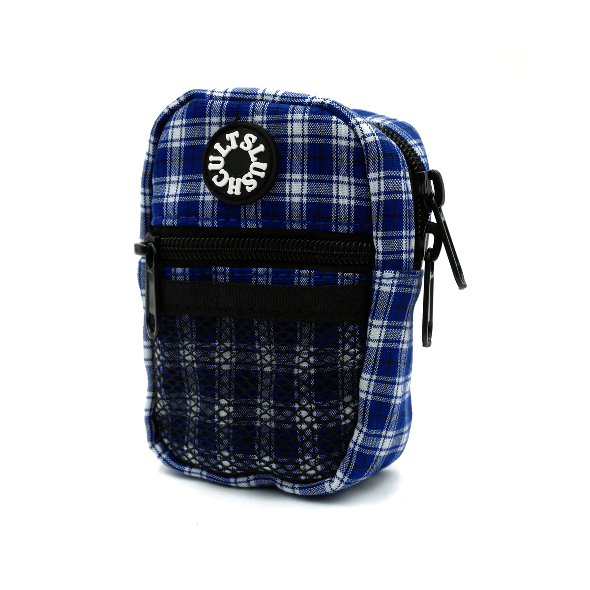 Slushcult Mini Side Bag (Blue Plaid) Bags Slushcult Slushcult