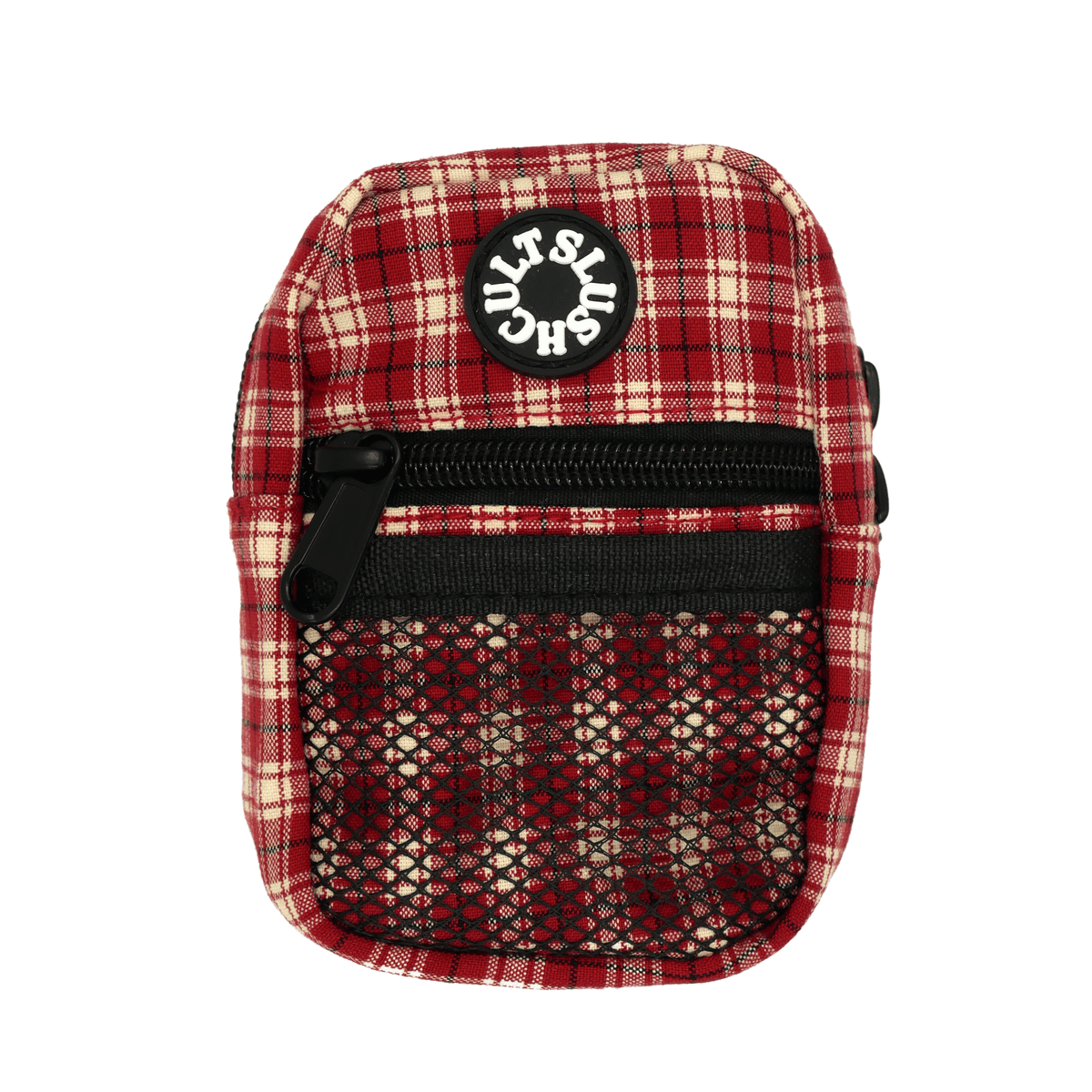 Slushcult Mini Side Bag (Red Plaid) Bags Slushcult Slushcult