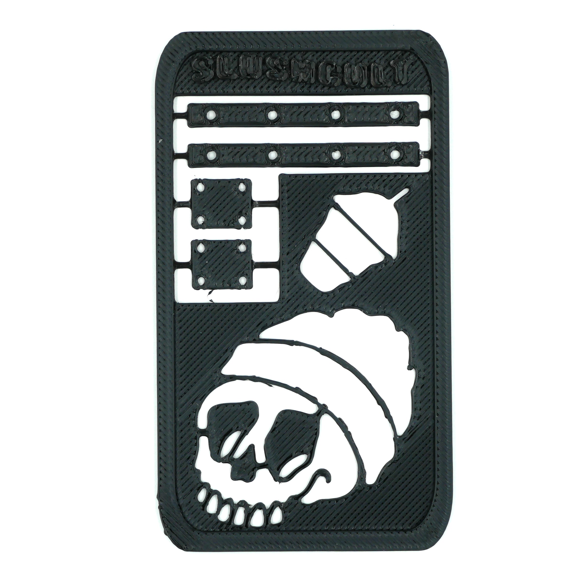 Slushcult x Loosies Speed Shop Risers/Board Rails Kit Fingerboard Accessories Slushcult Black Slushcult