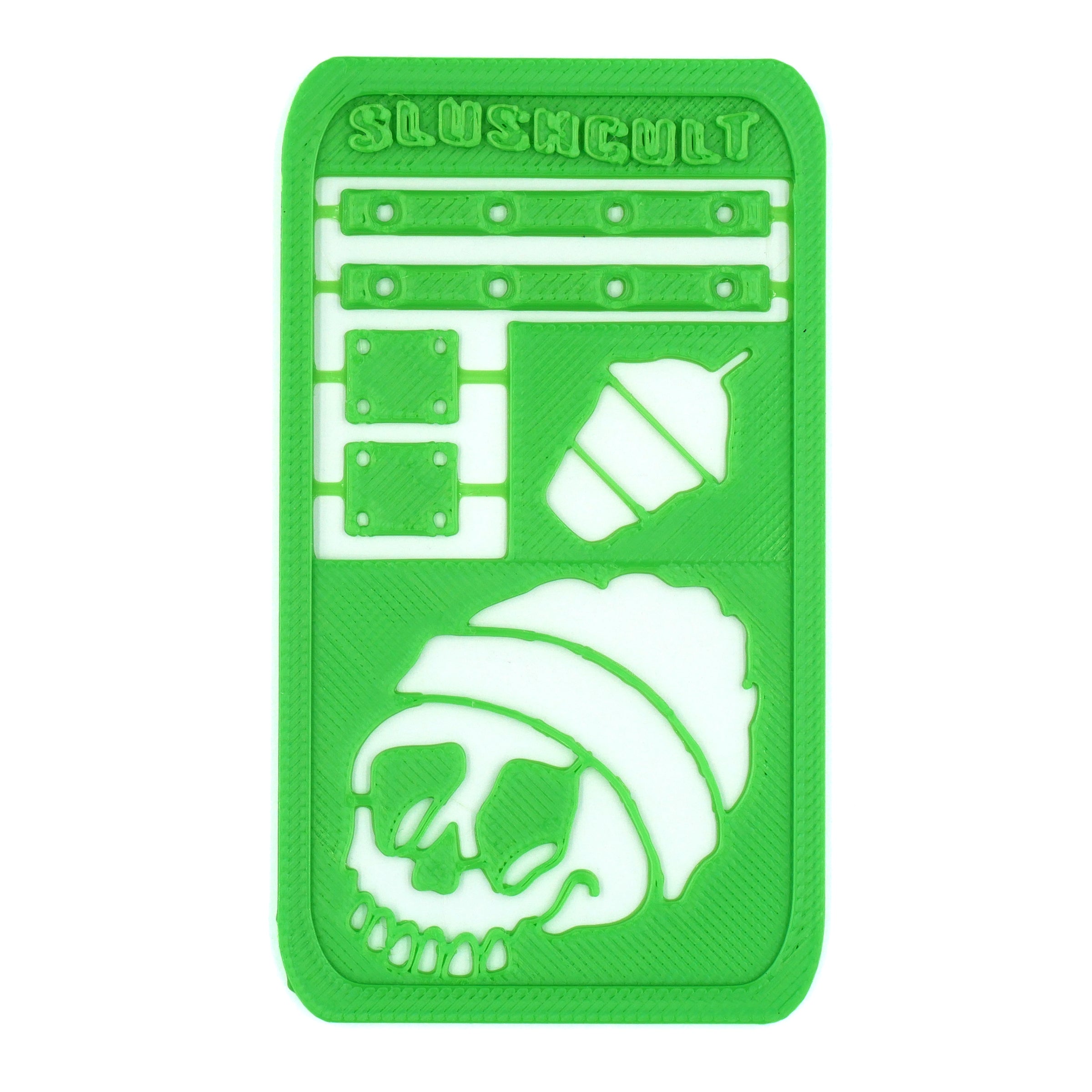 Slushcult x Loosies Speed Shop Risers/Board Rails Kit Fingerboard Accessories Slushcult Green Slushcult