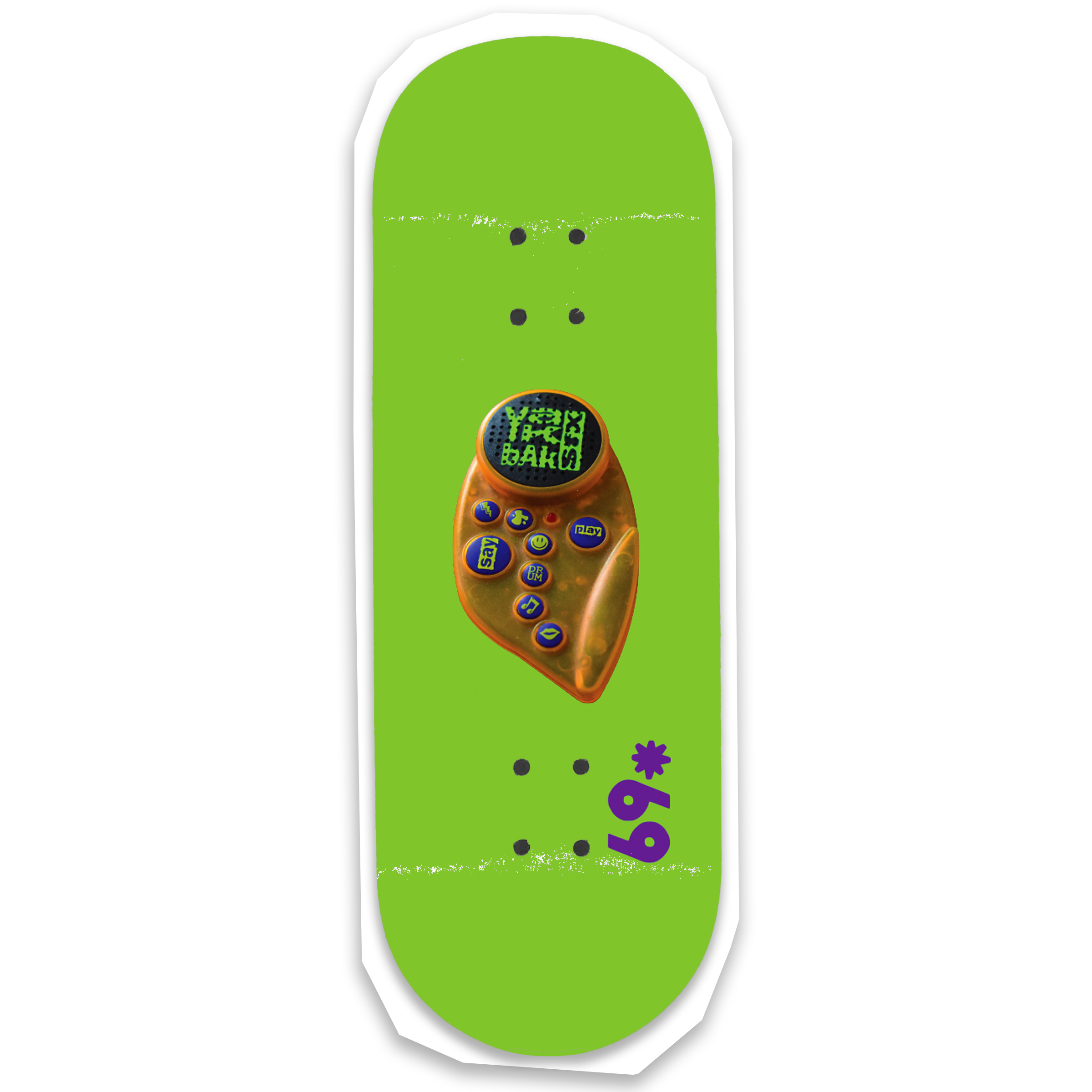 Dial *69 "Yack Back" Fingerboard Deck Fingerboard Decks Dial *69 Slushcult