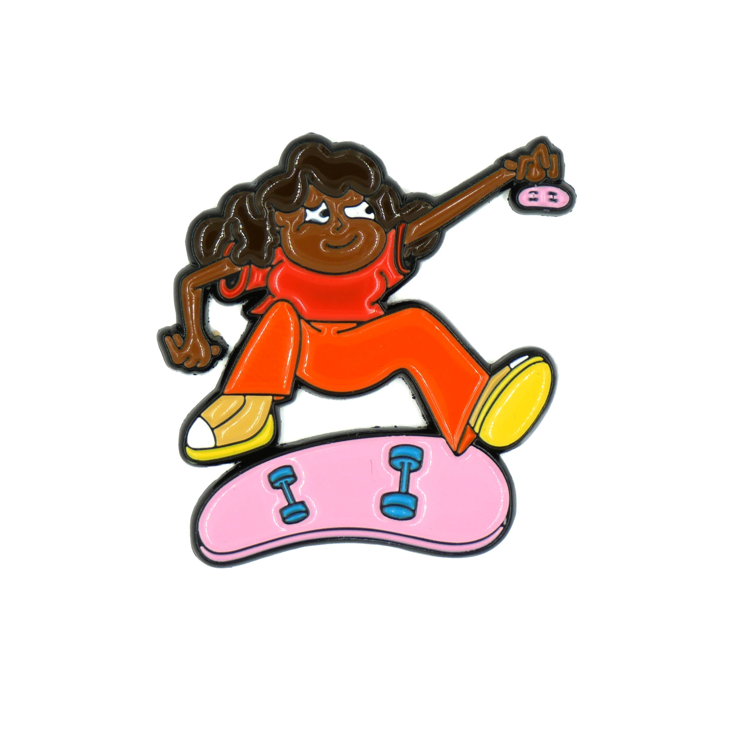 Kids Will Be Alright Enamel Pin (Kelly) Pins Slushcult Slushcult