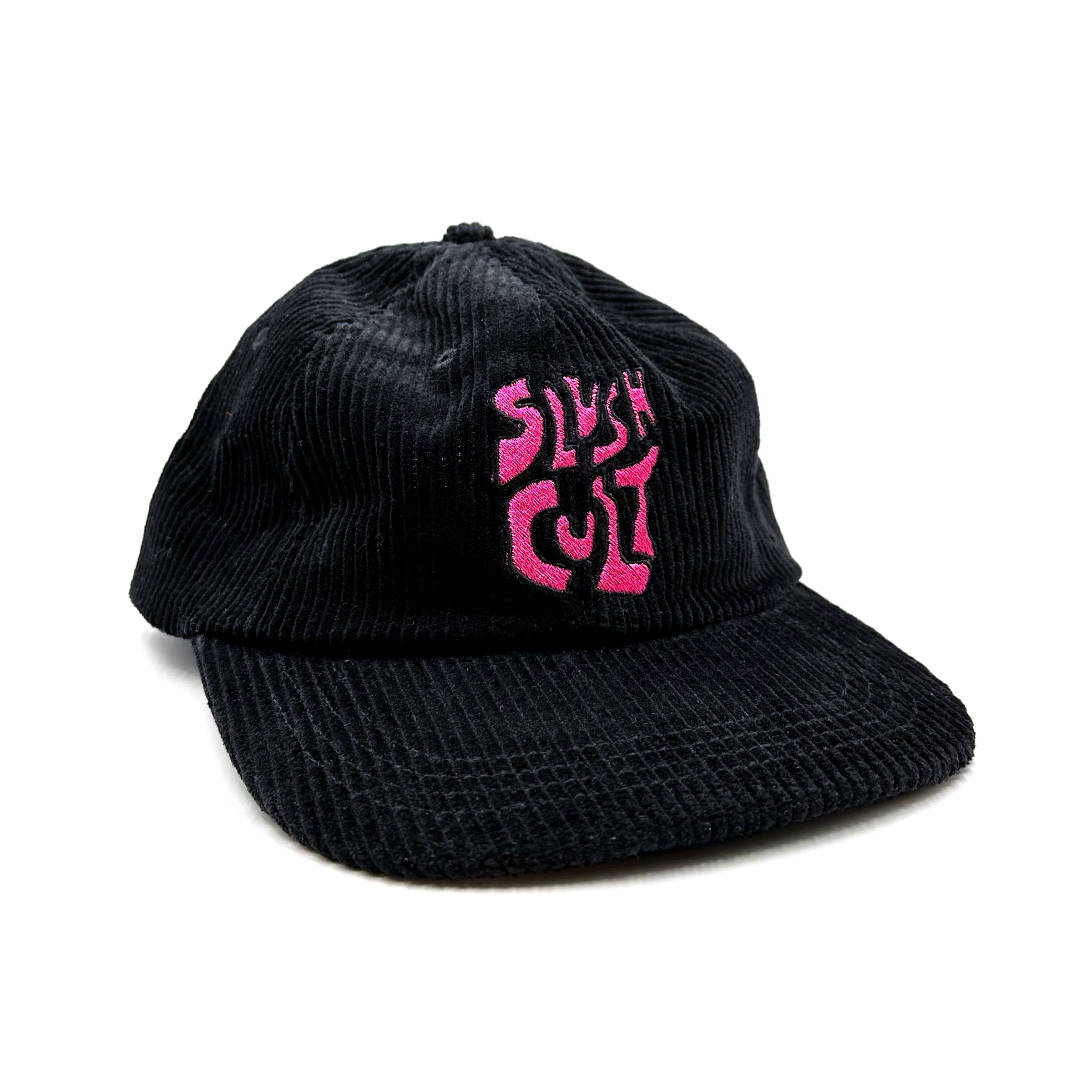 Stack'em Cord Hat Black Headwear Slushcult Slushcult