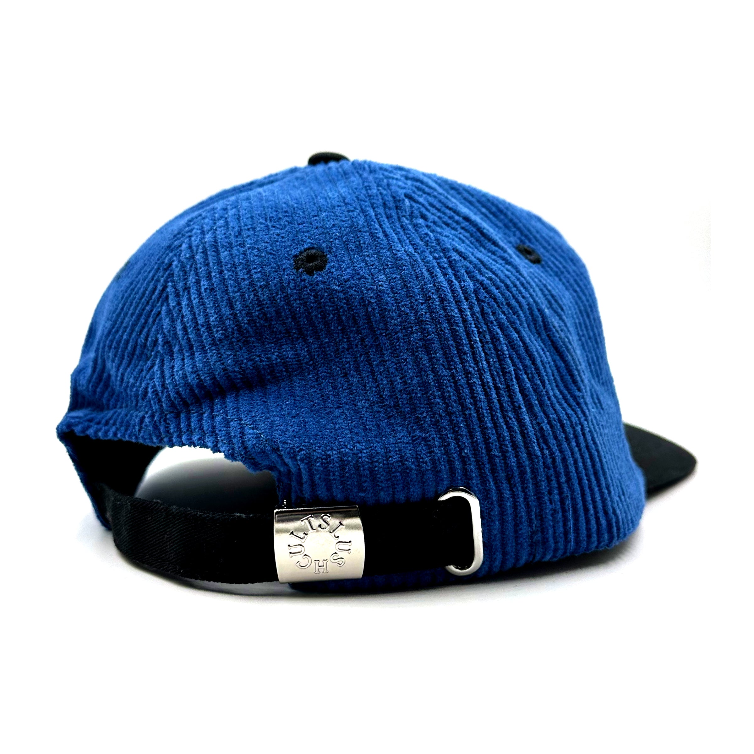 Smack Corduroy 6 Panel Hat (Blue/Black) Headwear Slushcult Slushcult