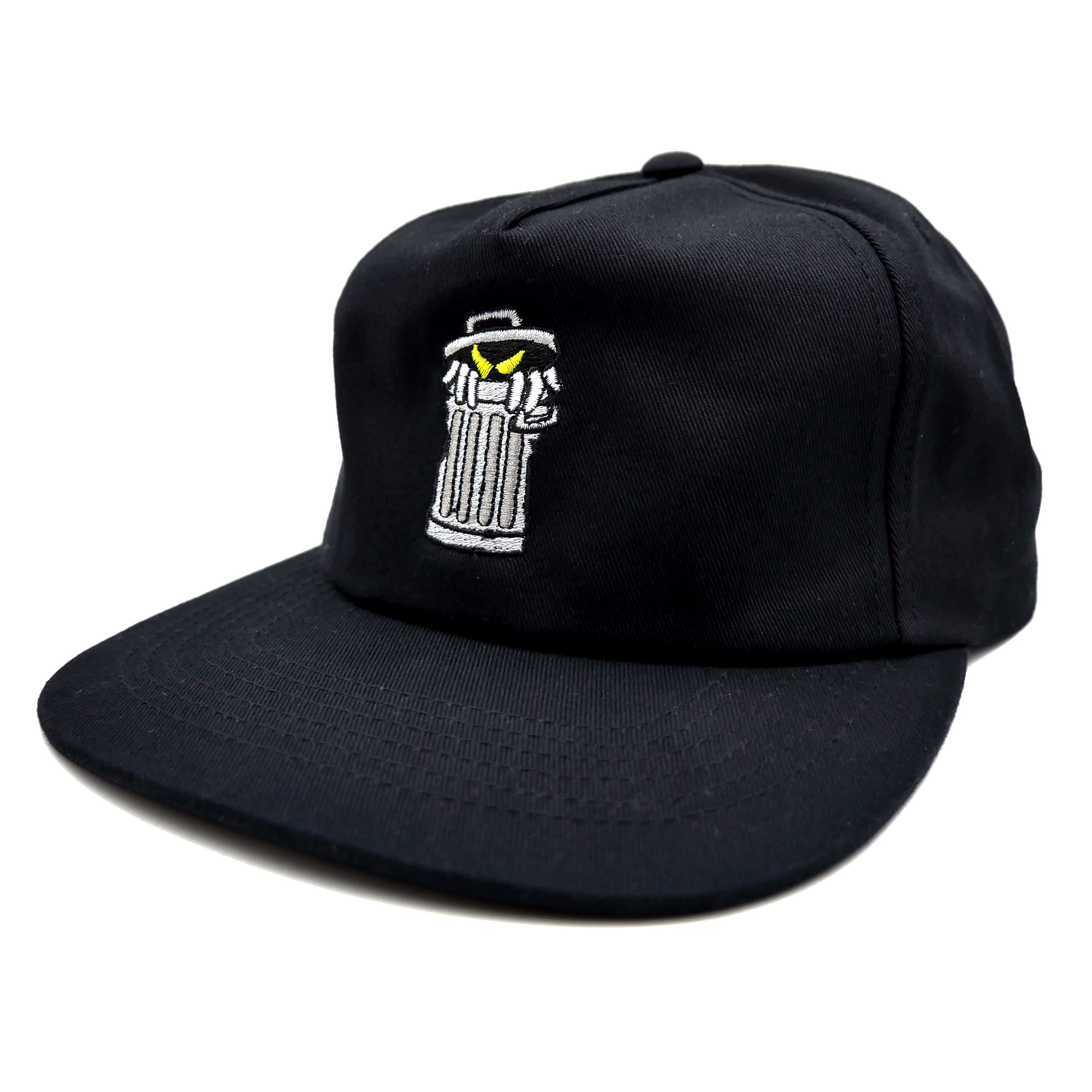 Trash 5 Panel Hat (Black) Headwear Slushcult Slushcult