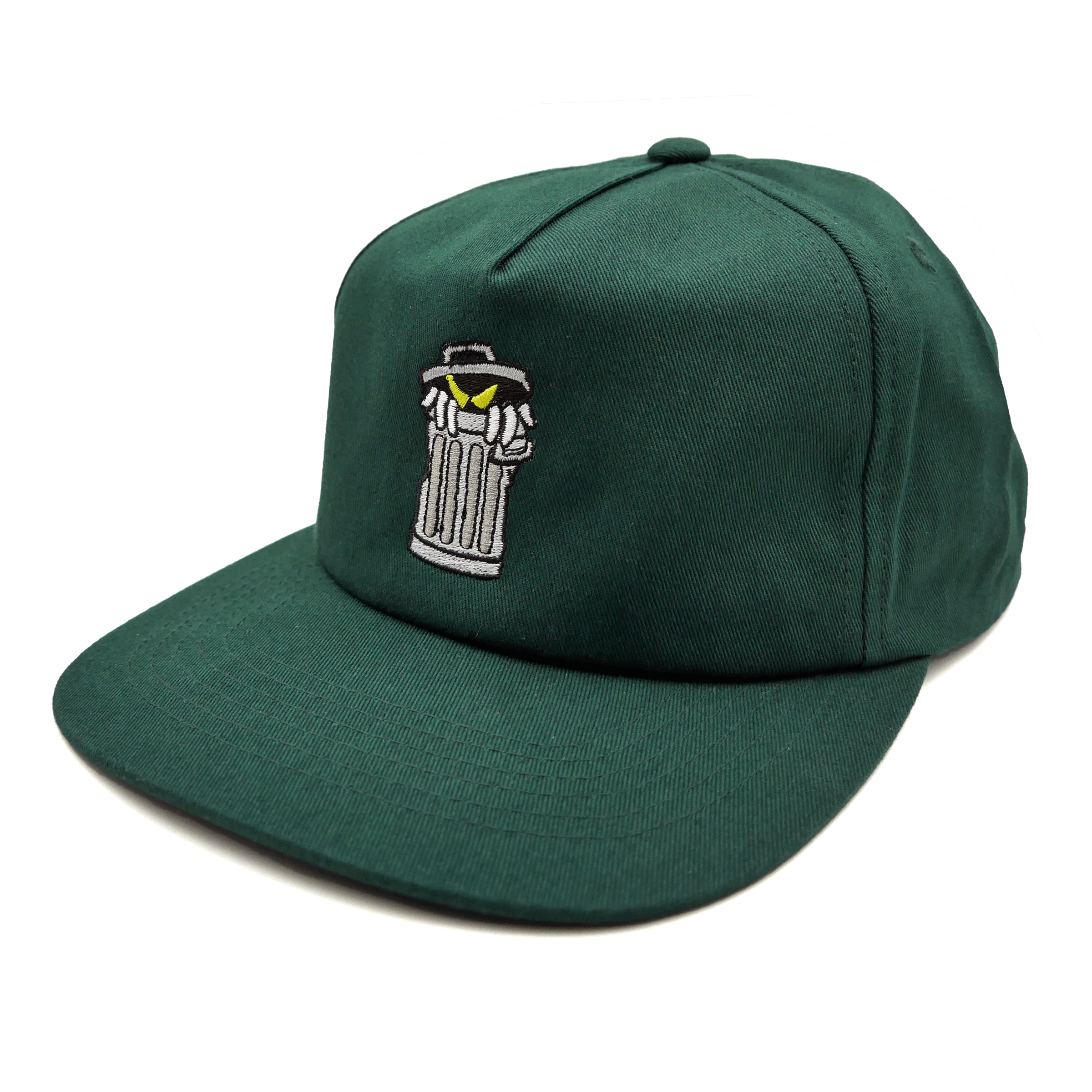 Trash 5 Panel Hat (Forrest Green) Headwear Slushcult Slushcult
