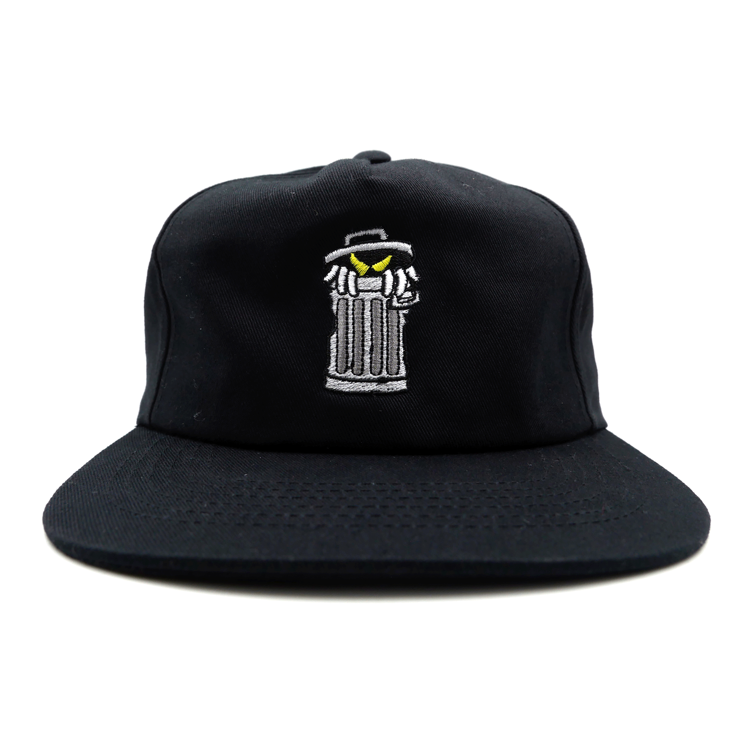 Trash 5 Panel Hat (Black) Headwear Slushcult Slushcult