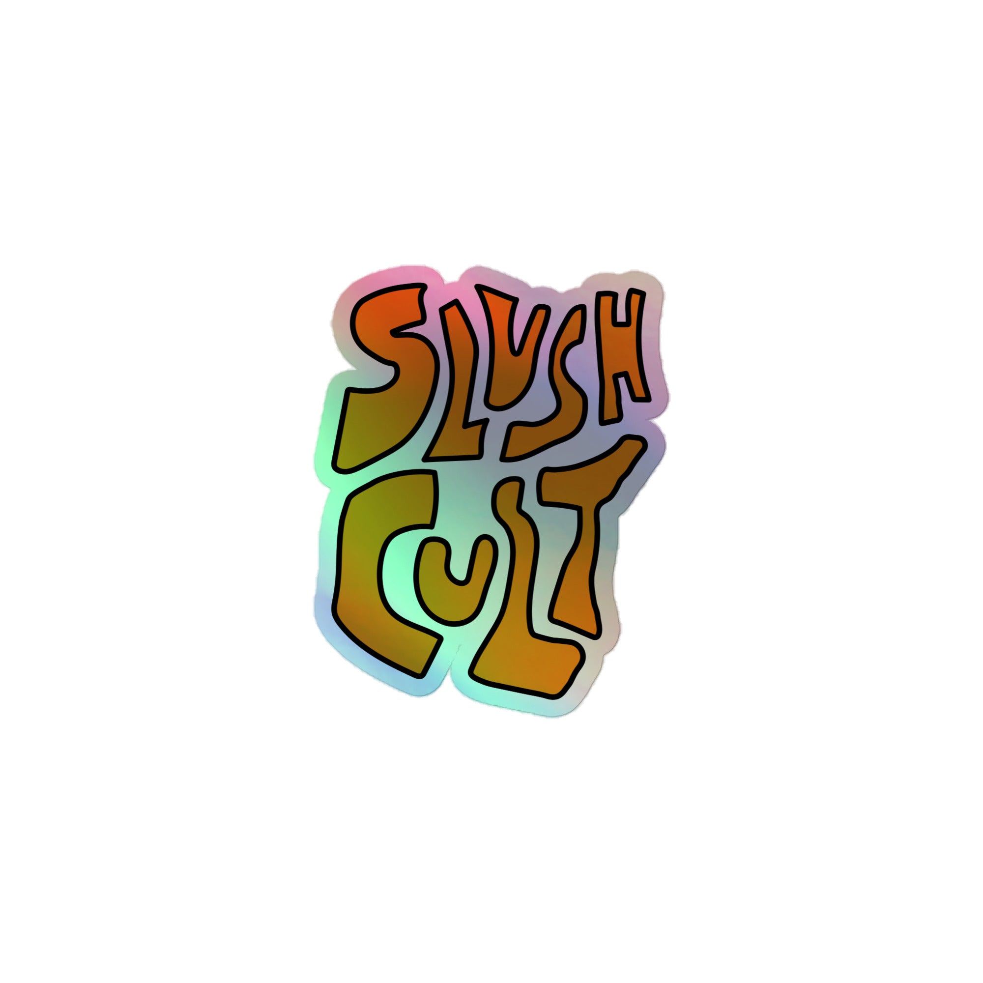 STACKED HOLOGRPAHIC STICKER Slushcult Default Title Slushcult