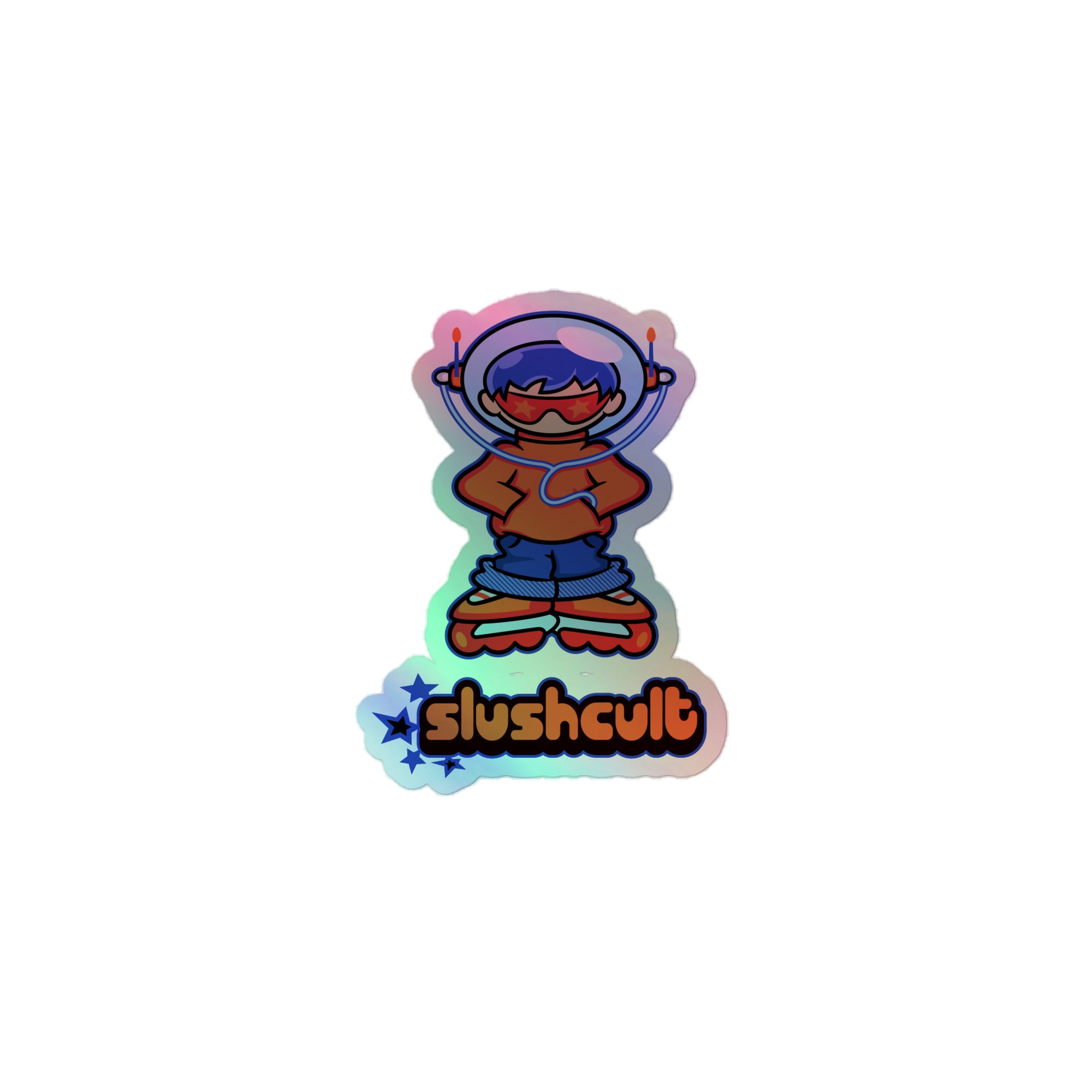 STAR HOLOGRAPHIC STICKER Slushcult Default Title Slushcult