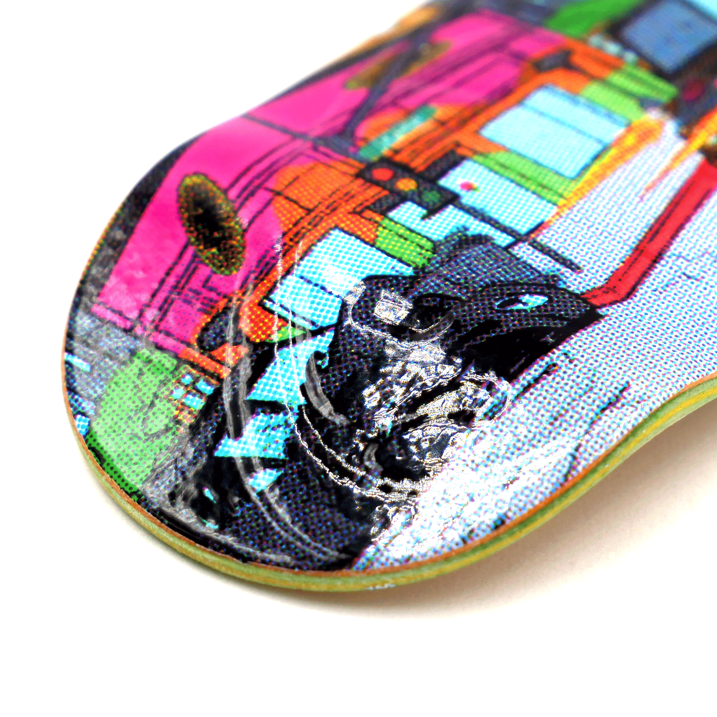Slushcult x Kalye "Twisted" Embossed Fingerboard Deck Fingerboard Decks Kalye Decks 32mm Slushcult