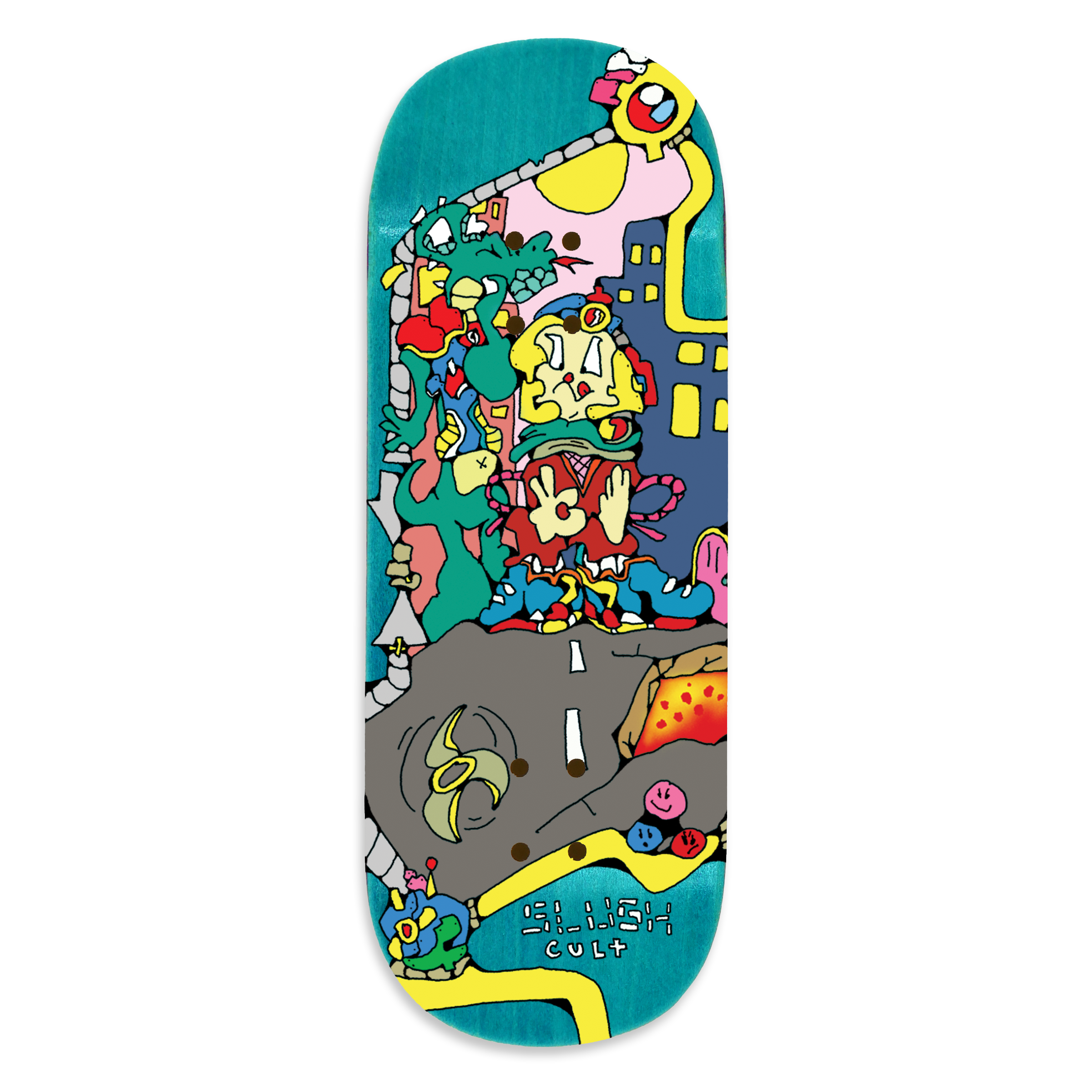 Slushcult "Streets" Shop Fingerboard Deck (Clear)