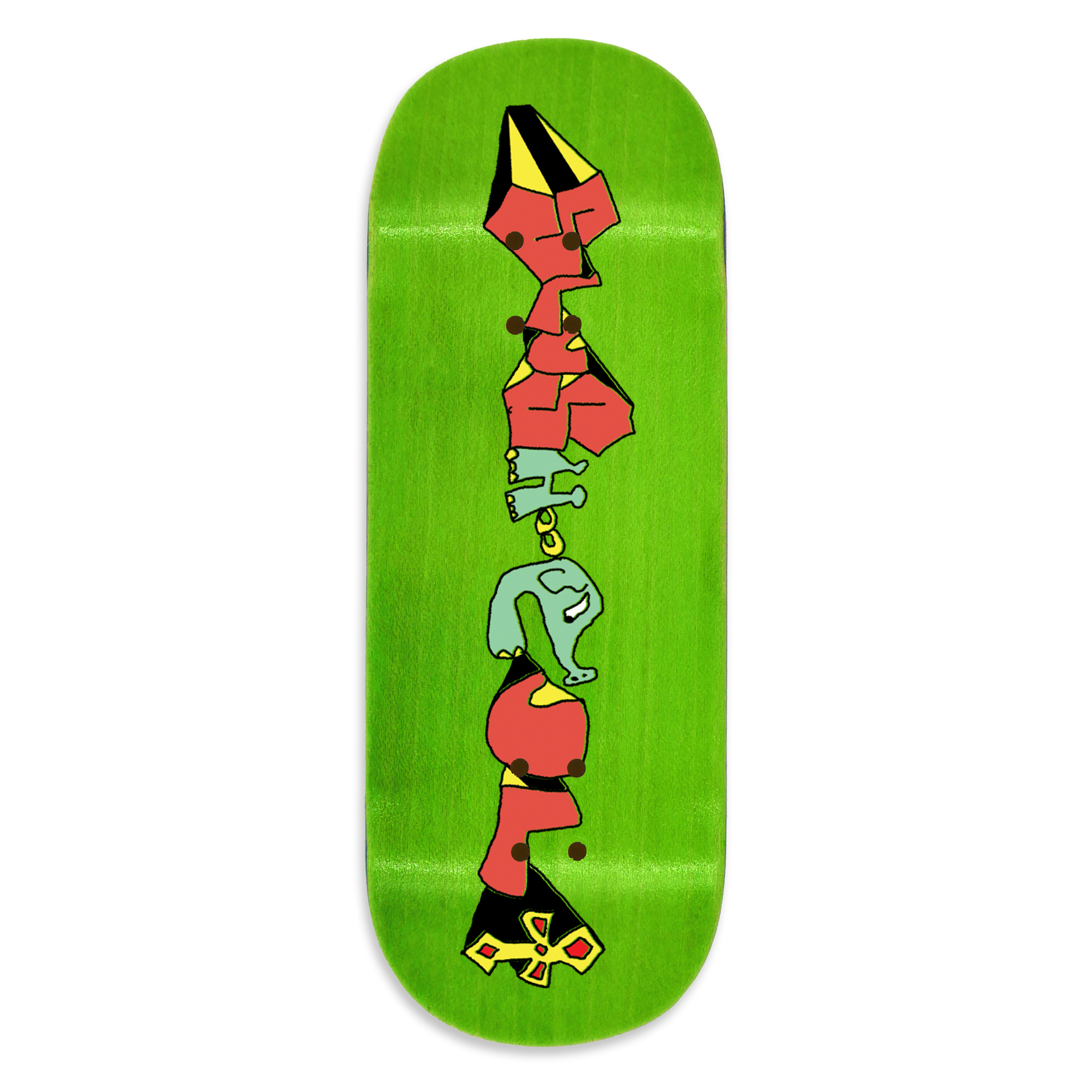Slushcult "Letters" Shop Fingerboard Deck (Clear)