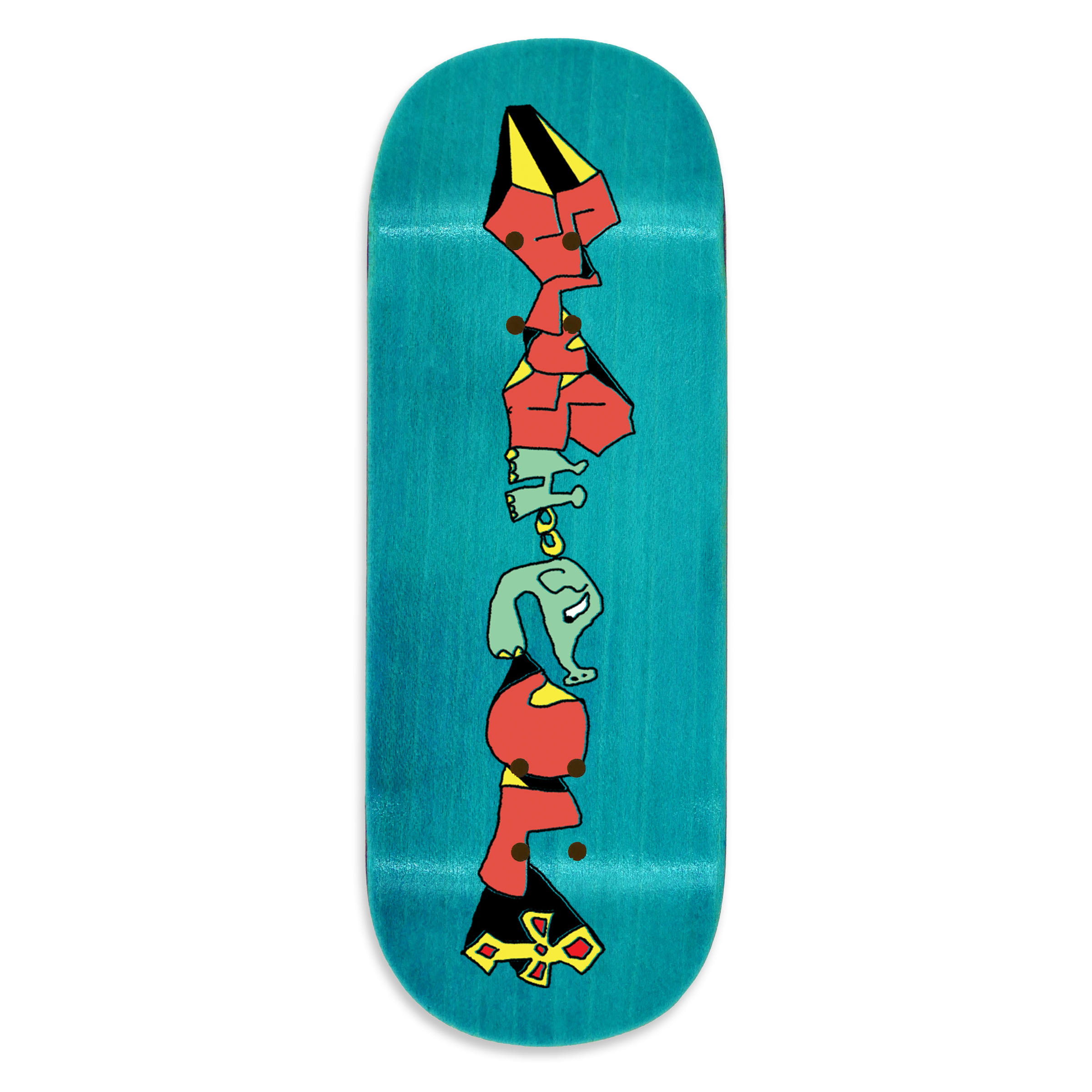 Slushcult "Letters" Shop Fingerboard Deck (Clear)