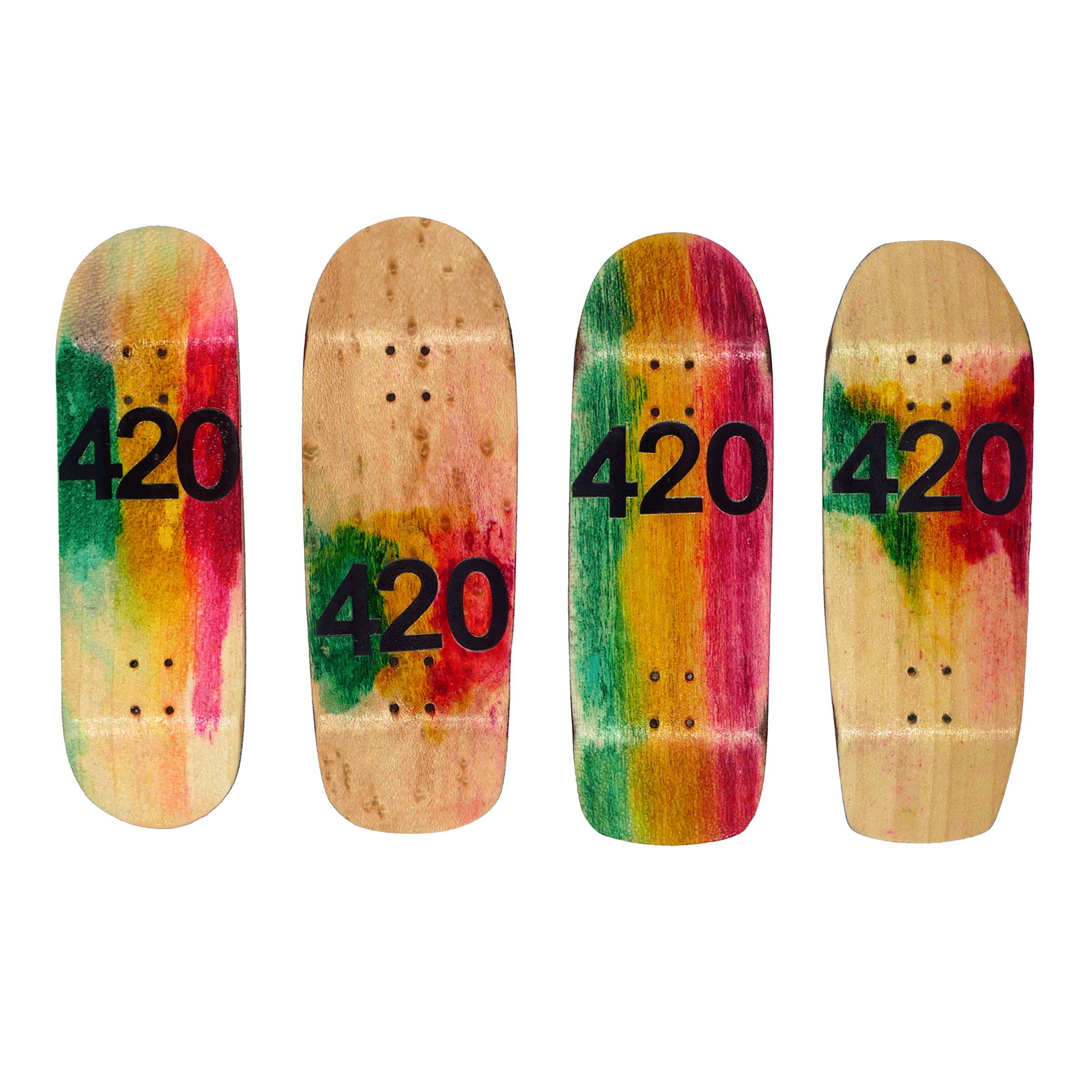 420 Worldwide "Rasta" Fingerboard Deck