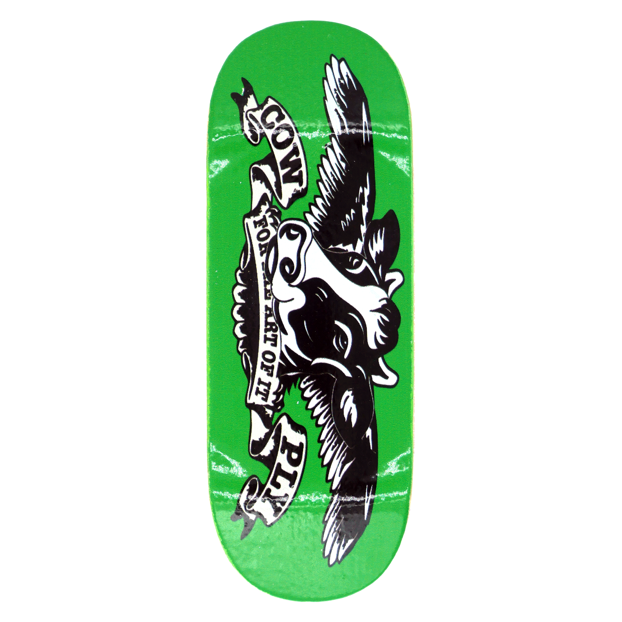 Cowply "Anti Cow" Fingerboard Deck (Green)