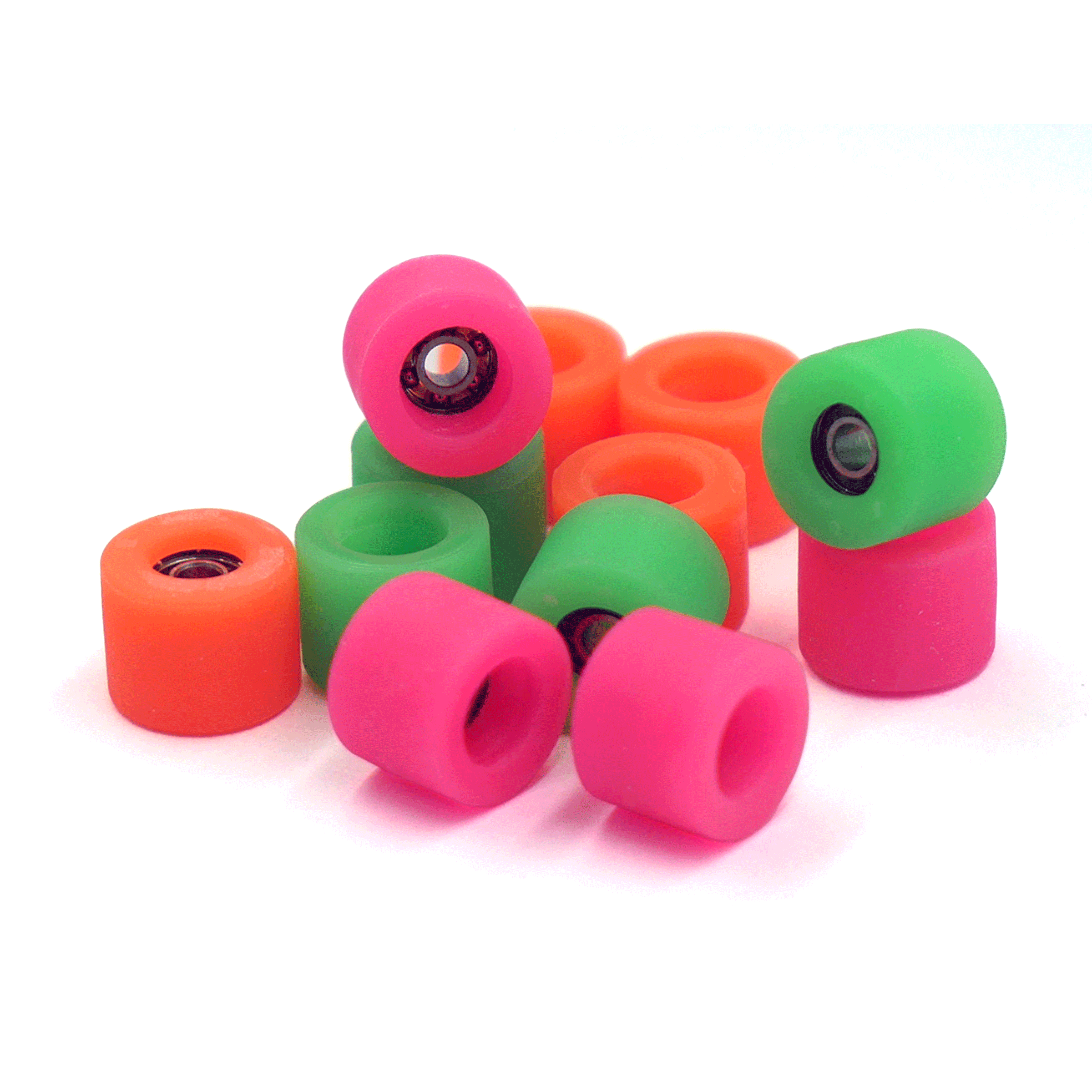 "Cores" by Nando's Wheels (Neon Orange) *Shieldless* Fingerboard Wheels Nando's Slushcult
