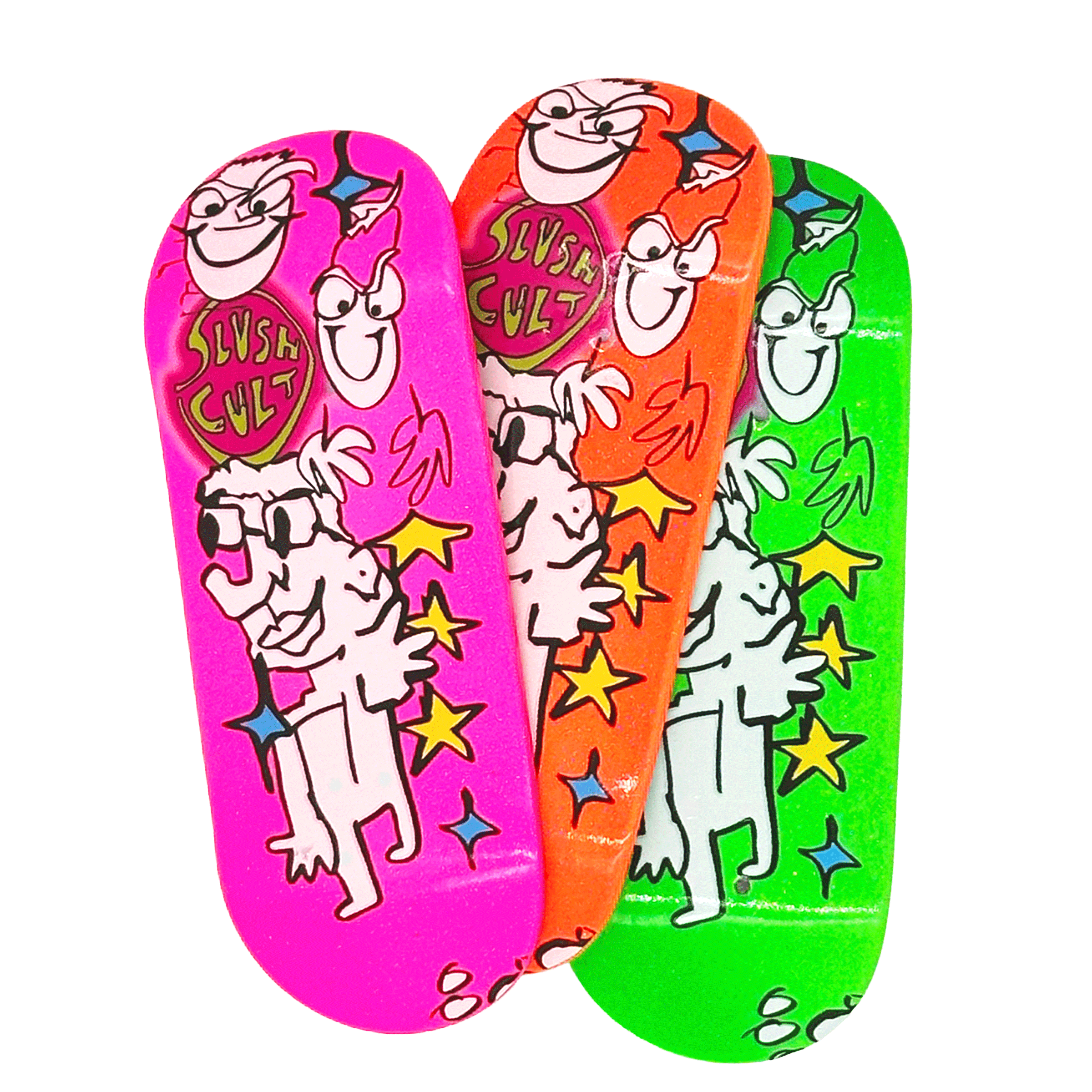 FB CON Exclusive Slushcult Custom Paint Dip Fingerboard Deck Slushcult x DK Decks Slushcult Slushcult