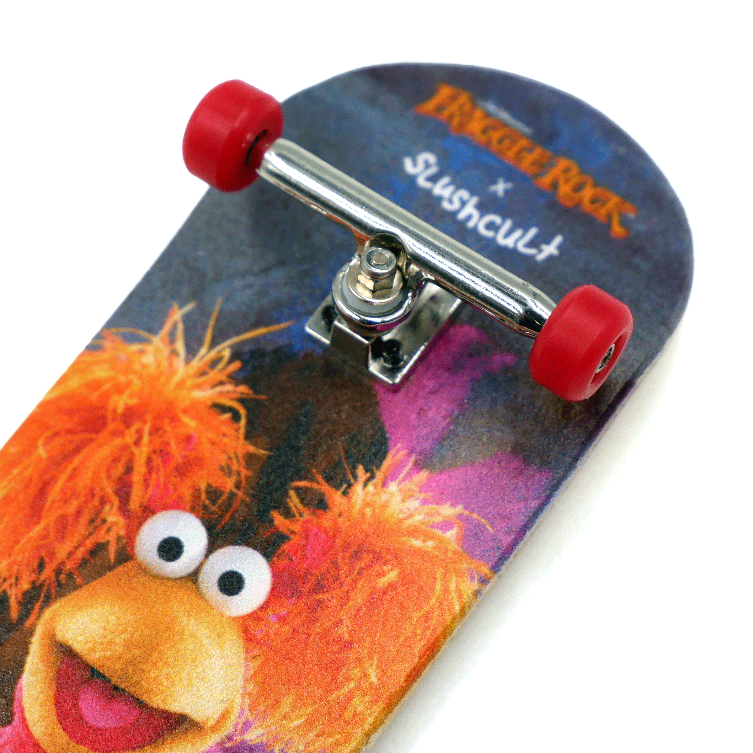 Slushcult x Fraggle Rock Grom Fingerboard Complete - Red Fingerboard Completes Slushcult Slushcult